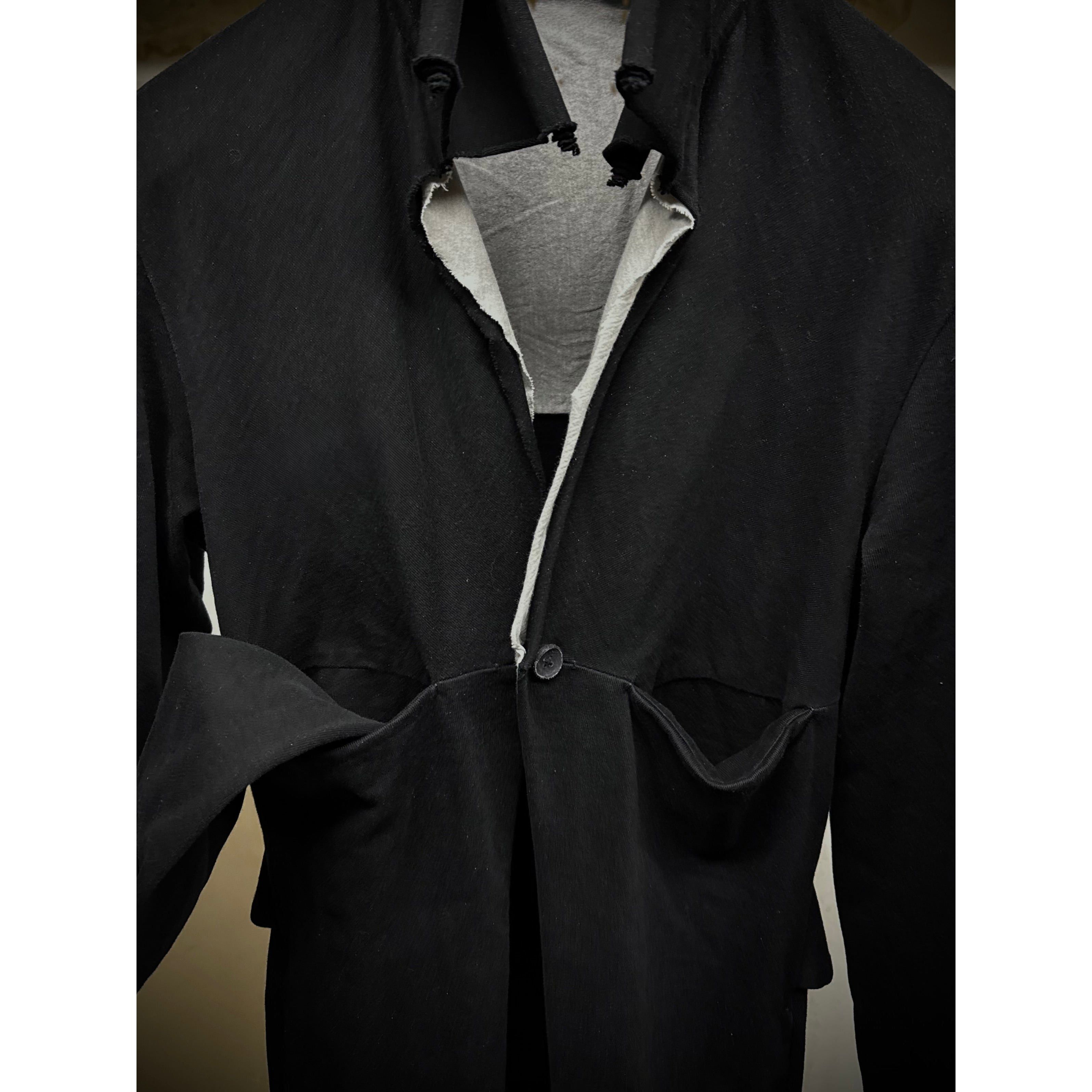 Ma+ m.a+ by Maurizio Amadei 2010s Cotton Jersey Double Coat Size US S / EU 44-46 / 1 - 3 Thumbnail