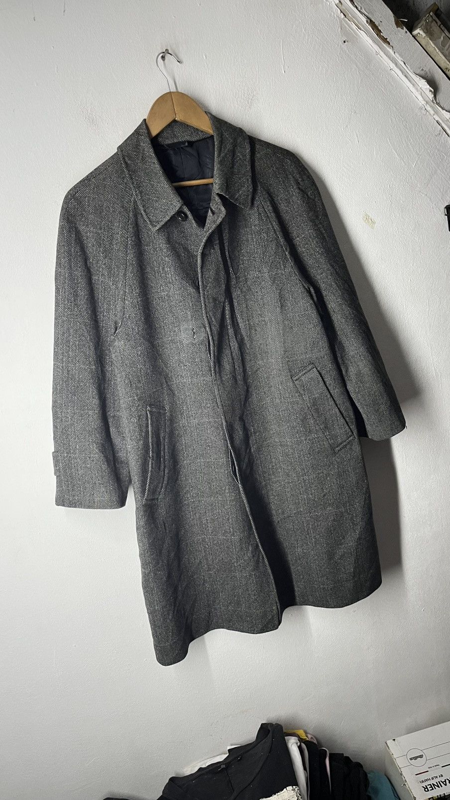 Hardy Amies HARDY AMIES CASHMERE LONG COAT WOOL PARKA JACKET Size US M / EU 48-50 / 2 - 6 Thumbnail
