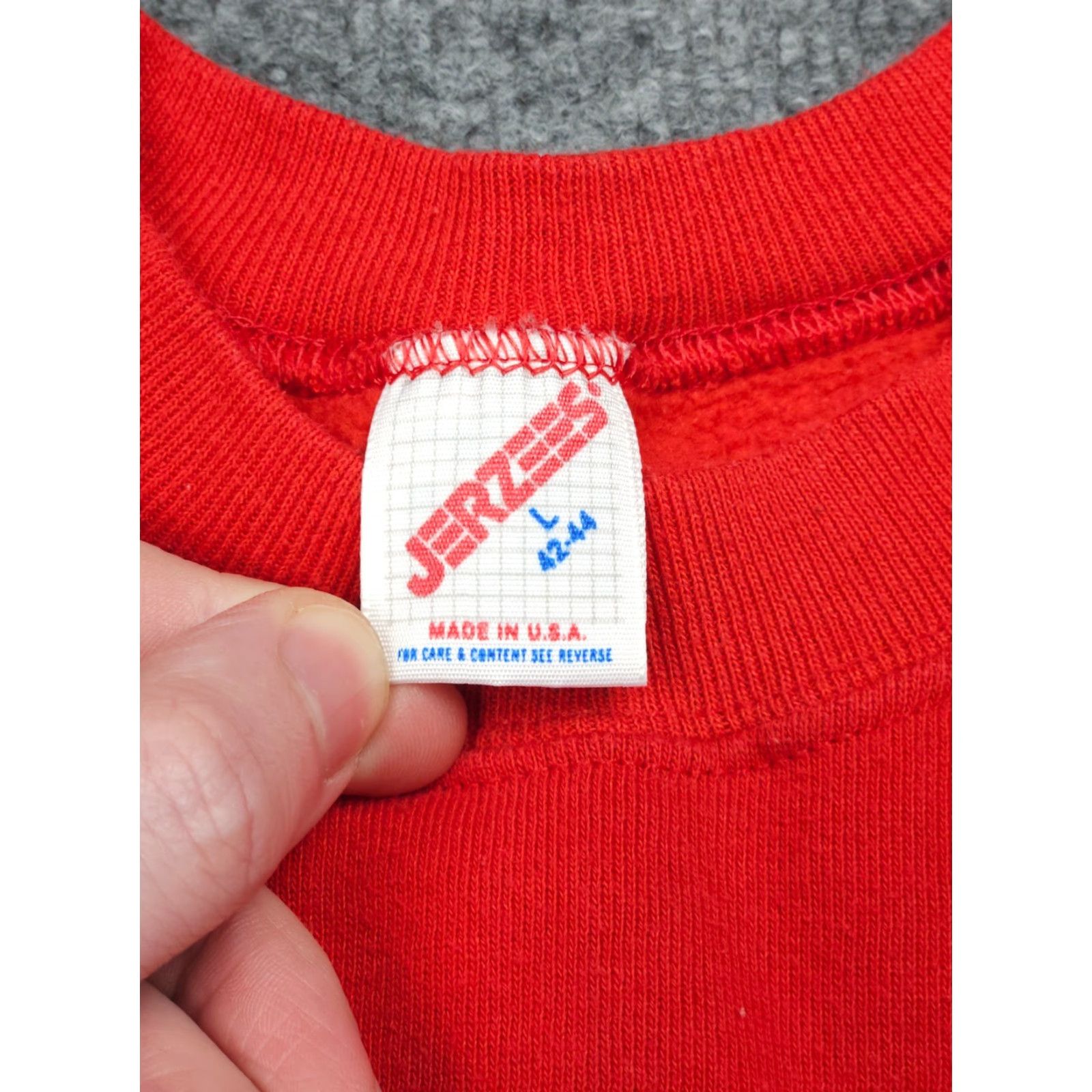 Jerzees VINTAGE Jerzees 49ers Sweatshirt Men's XL Red NFL Back to Back Super Bowl Pullover Large Heavyweight Fleece Logo Embroidered Cotton Blend USA Men Size US XL / EU 56 / 4 - 5 Thumbnail