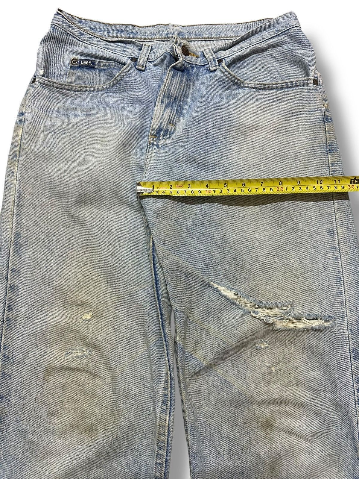 Lee Lee Distressed Jeans With Baggy Loose Style With Faded Wash Size US 30 / EU 46 - 18 Thumbnail