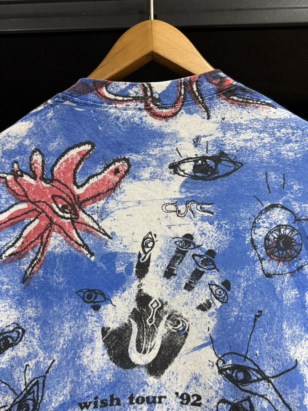 Band Tees × Vintage Vintage 90s The Cure Wish Tour Brockum Tee Size US L / EU 52-54 / 3 - 9 Thumbnail