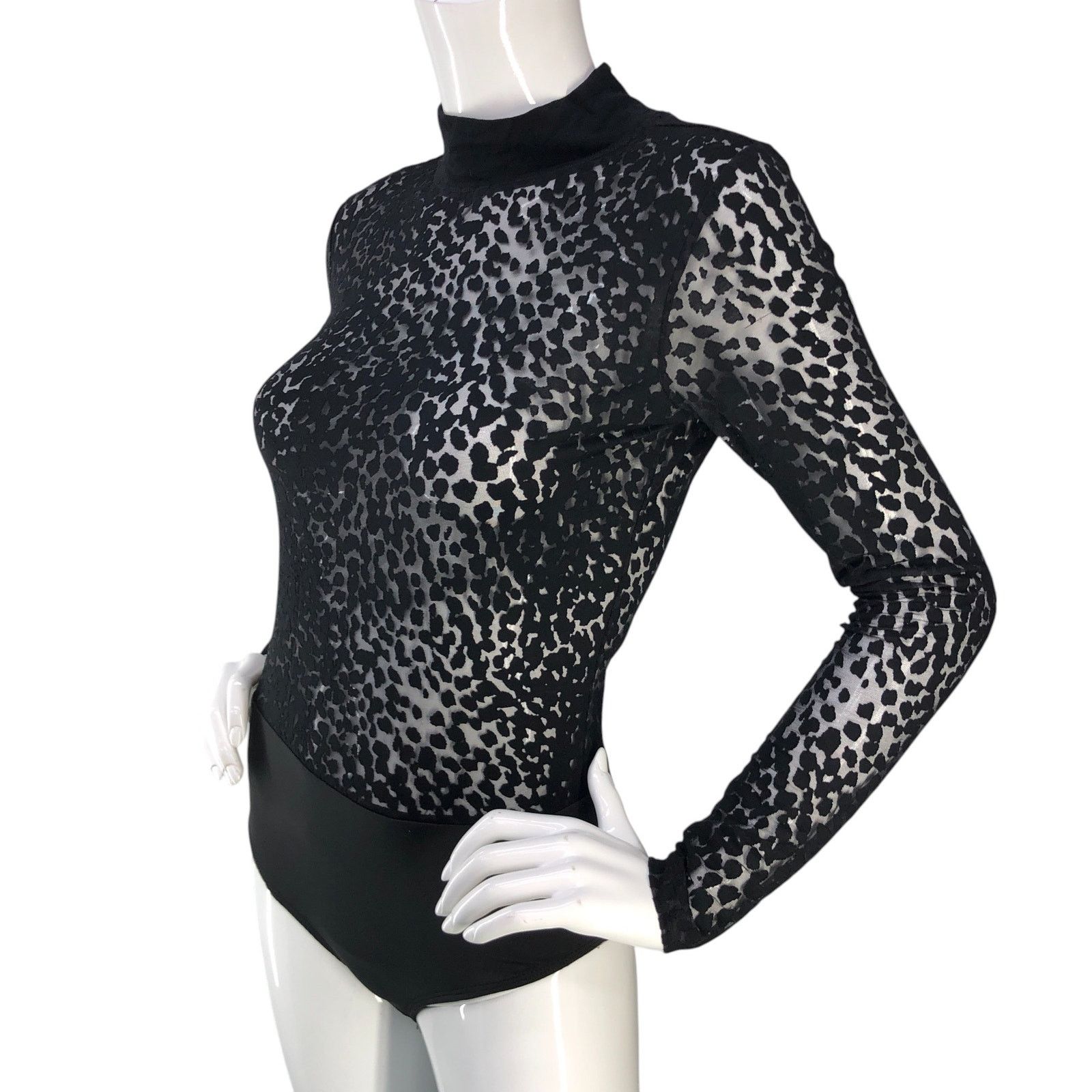 Allsaints ALLSAINTS All Saints Size 0 Bodysuit Bela Leopard Top Black Size XS / US 0-2 / IT 36-38 - 5 Thumbnail