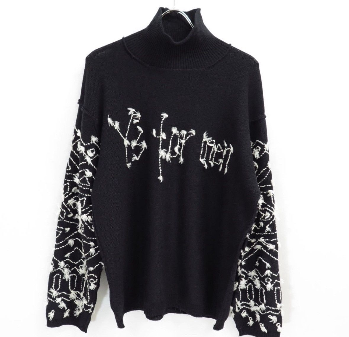 Y's YOHJI YAMAMOTO ニット サイズ2 yohji yamamoto - Y's for men | BLOCKING KNIT WITH ROUND NECK