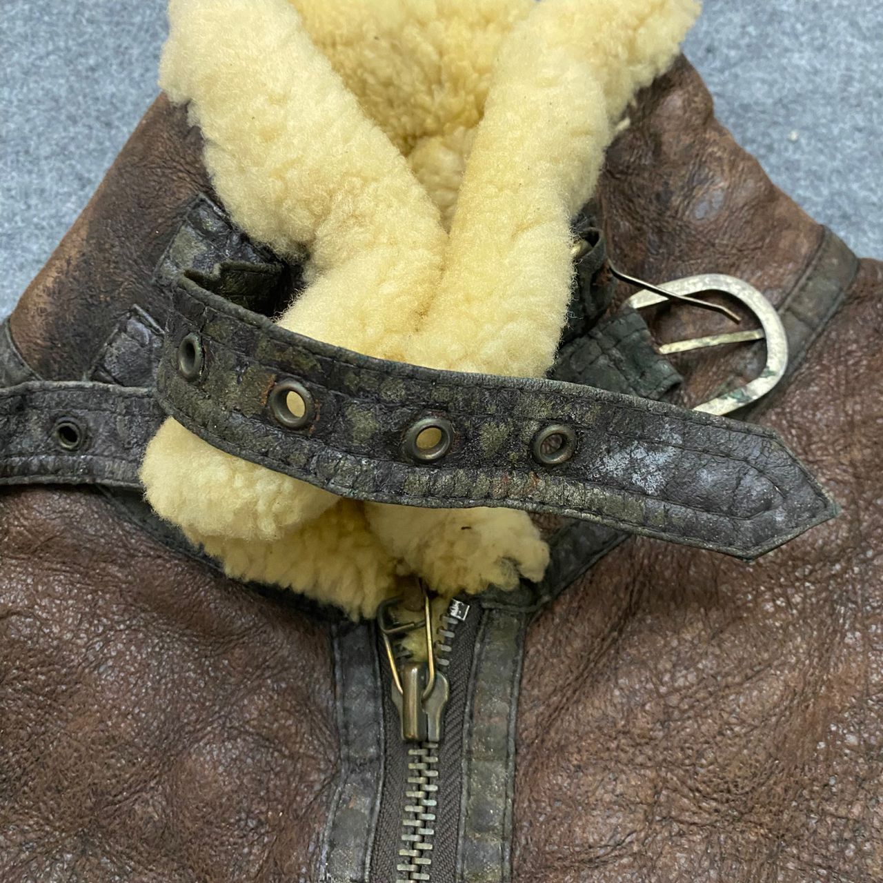 Vintage 💥Vintage Air Force U.S Army Style Leather Jacket Size US M / EU 48-50 / 2 - 10 Thumbnail