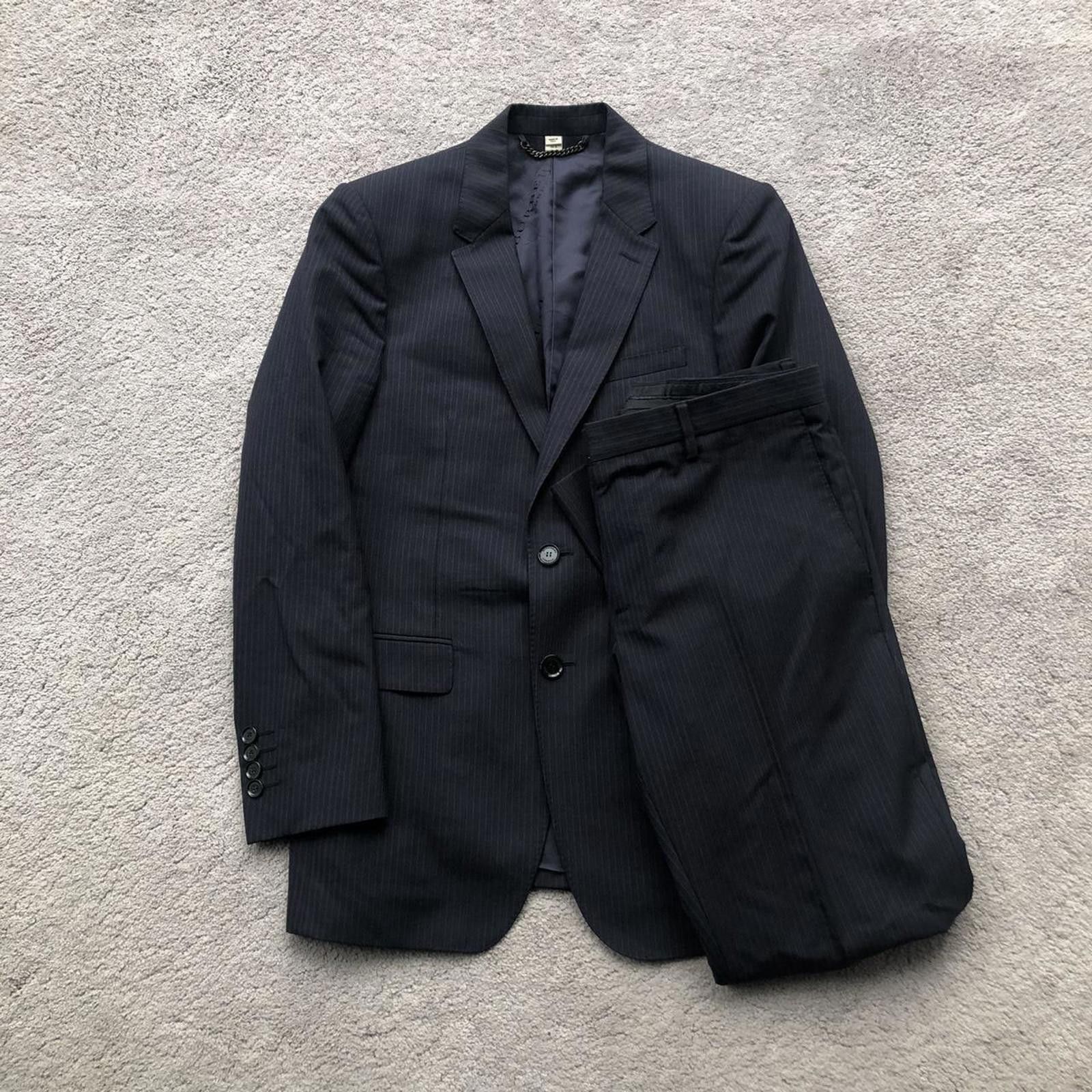 Burberry Burberry Wool Pinstripe Two Piece Suit Blazer Jacket Size 46R - 1 Thumbnail