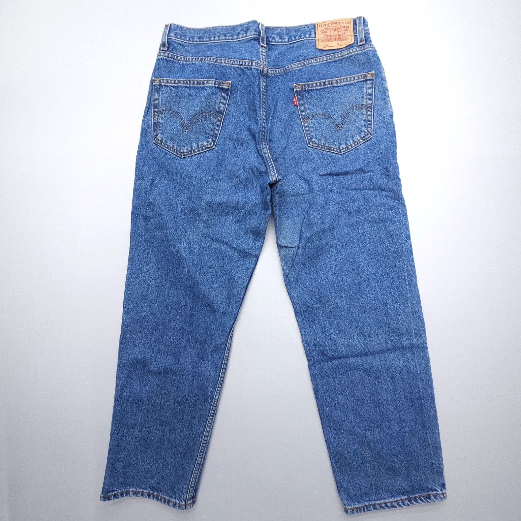 Levi's VINTAGE Levi's 550 Relaxed Fit Jeans Mens 36 x 30 Denim Blue 90s American Fashion Mens Levi's 550 Jeans Size US 36 / EU 52 - 2 Thumbnail