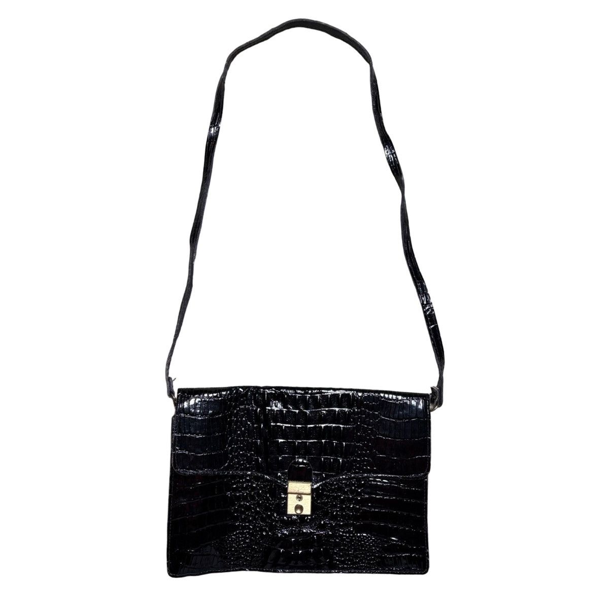 Other Vintage Sudhaus Genuine Leather Croc Alligator Purse Black Size ONE SIZE - 1 Thumbnail