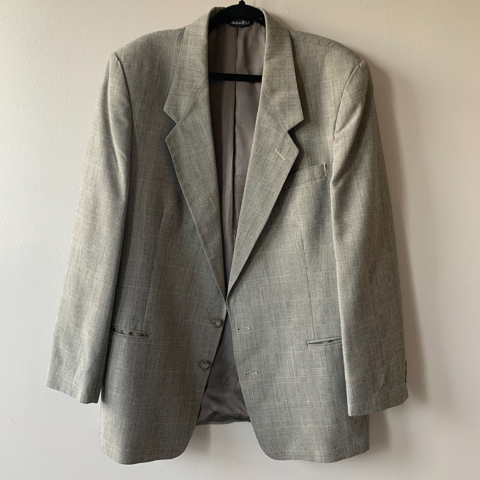 Levi's Vintage Levi's Exact Jacket Men's Size 44L Blazer Checked Sp Size 44L - 1 Thumbnail