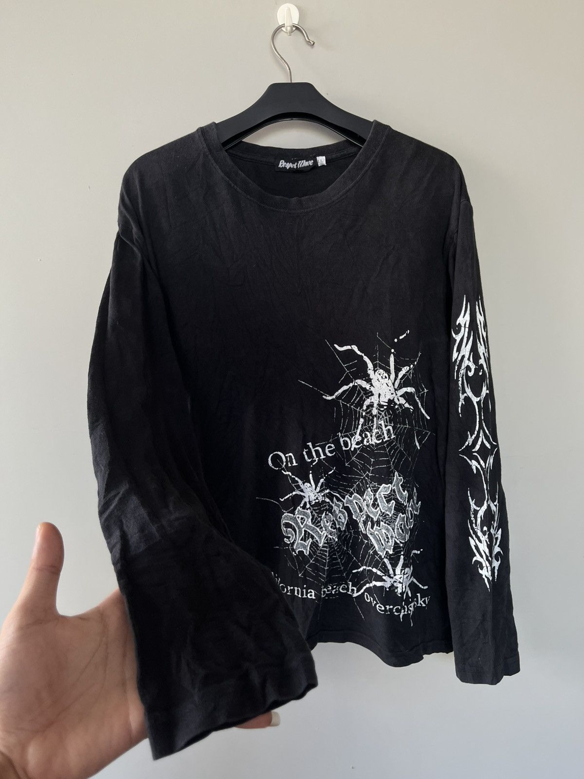 If Six Was Nine × KMRii × Yasuyuki Ishii JAPANESE RESPECT WAVE POEM GOTHIC SEDITIONARIES PUNK STYLE Size US L / EU 52-54 / 3 - 3 Thumbnail