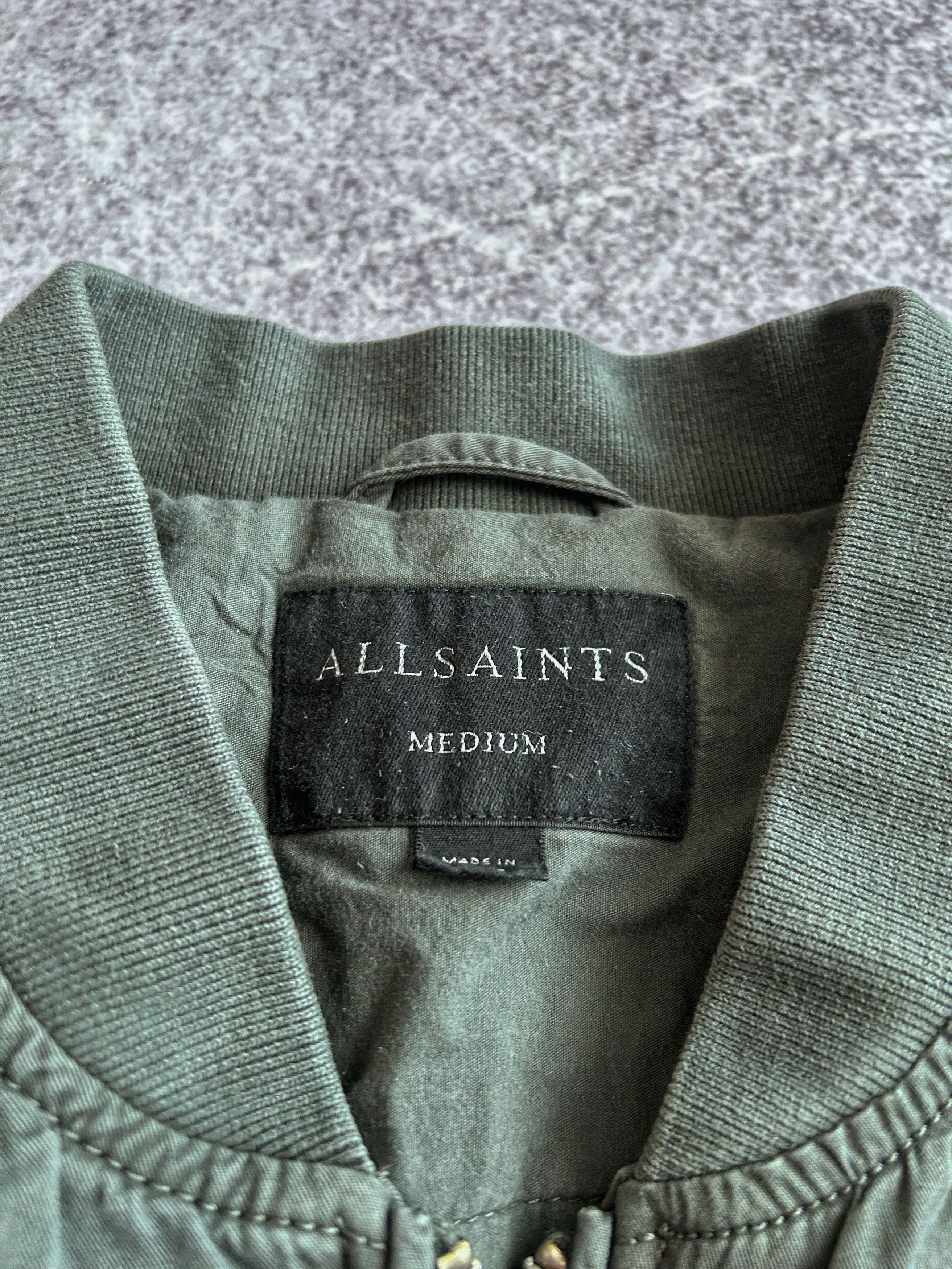 Allsaints AllSaints Cropped Bomber Jacket Green Y2K Streetwear Fit Size US M / EU 48-50 / 2 - 7 Thumbnail