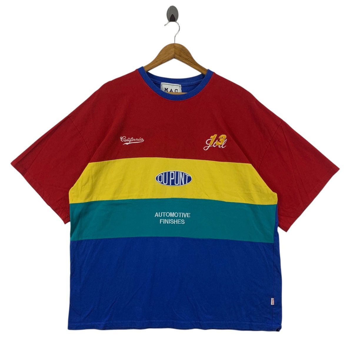 Japanese Brand MAC BROTHER DUPONT Nascar tee Size US XL / EU 56 / 4 - 1 Thumbnail