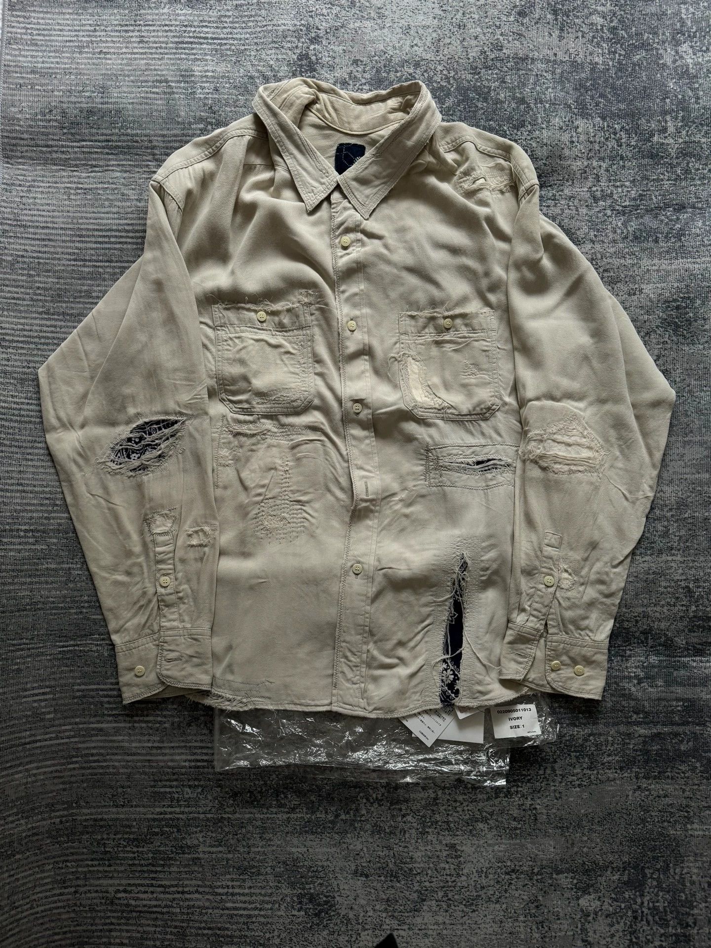 Visvim VISVIM 20AW ICT MAINSAIL SHIRT -DMC Size US S / EU 44-46 / 1 - 1 Thumbnail
