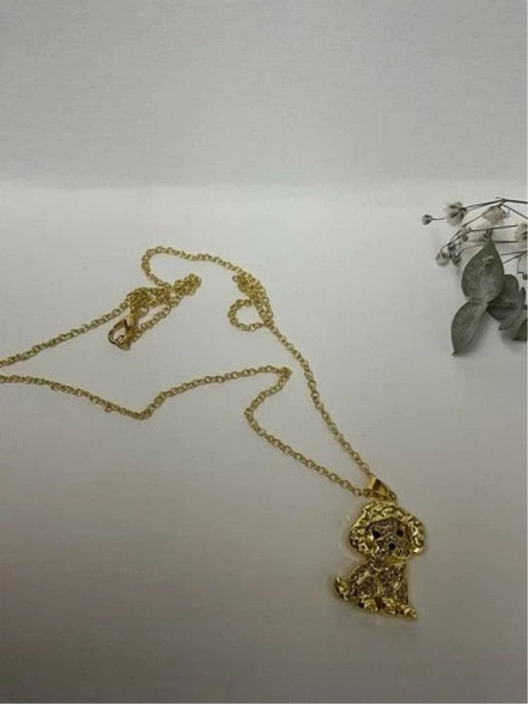 Other NWT O-Commerce Women Necklace Poodle Charm Pet Puppy Jewelry Size ONE SIZE - 10 Thumbnail