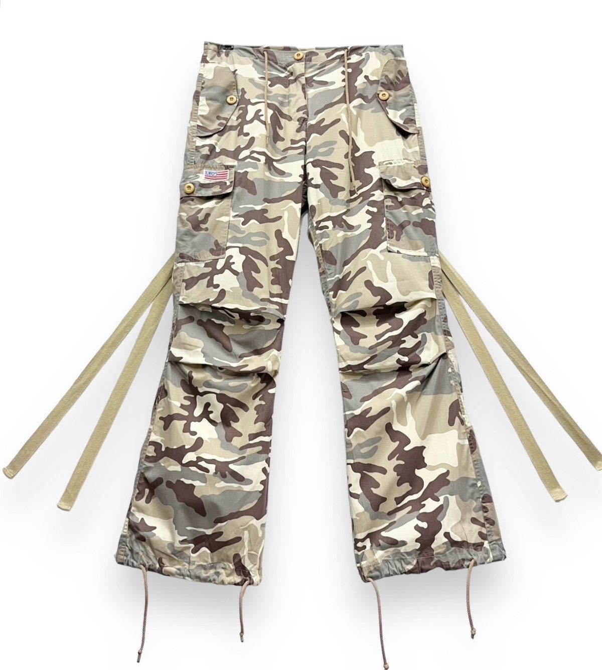 Japanese Brand UFO Drawstring Bondage Urban Camouflage Streetwear Dance Size US 29 - 1 Thumbnail