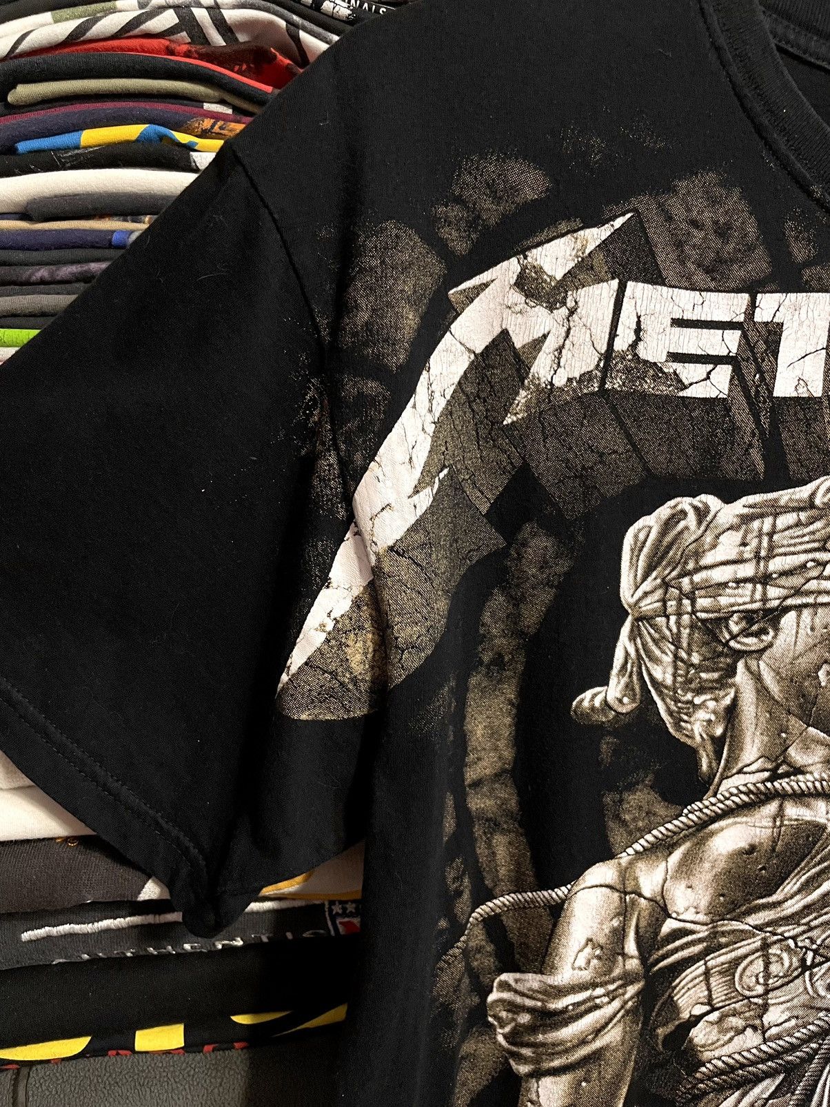 Band Tees Vintage Y2K Metallica And Justice For All Over Print T-Shirt Size US L / EU 52-54 / 3 - 9 Thumbnail