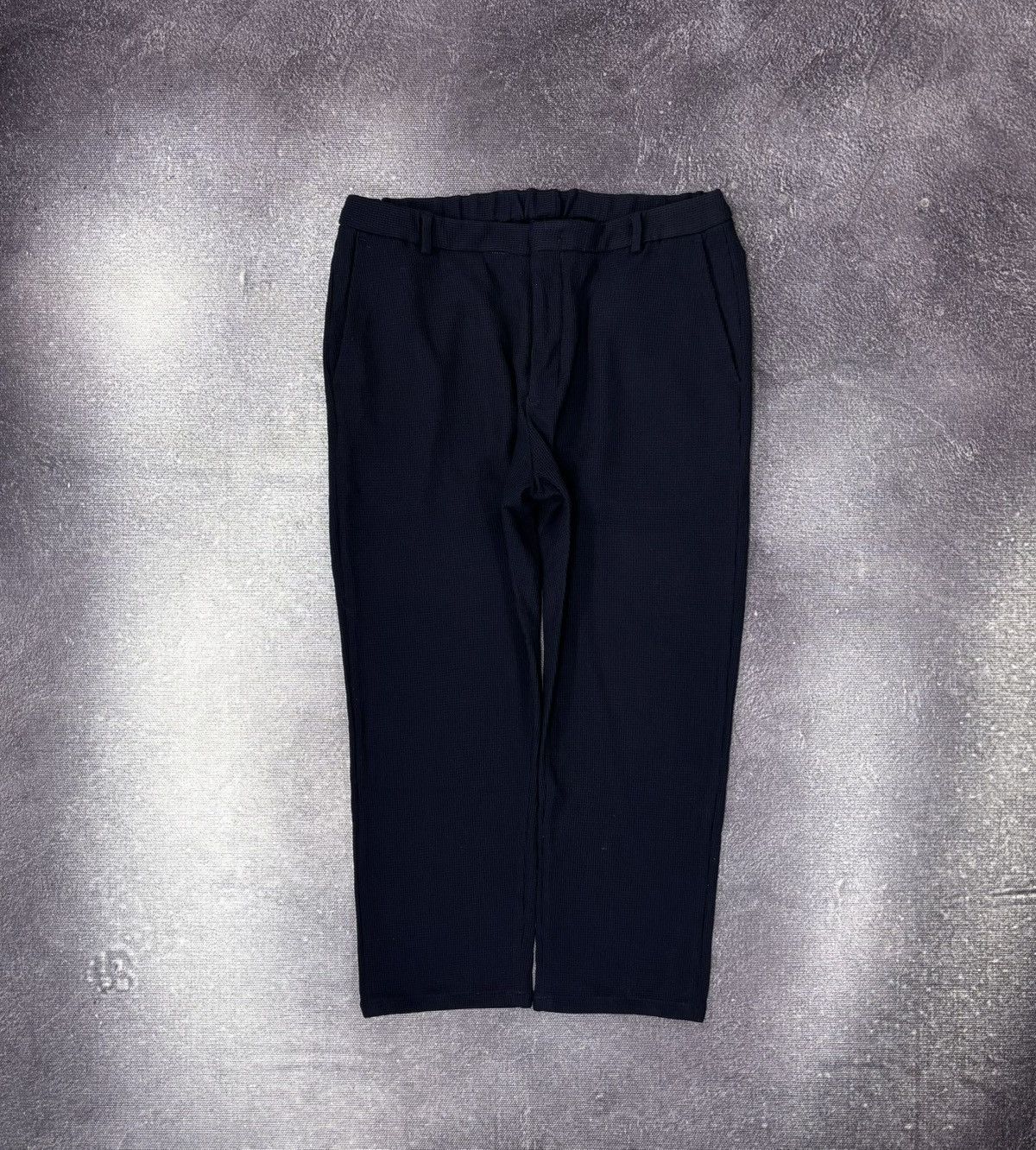 Emporio Armani Emporio Armani Men’s Textured Navy Blue Elastic Waist Pants Size US 36 / EU 52 - 1 Thumbnail