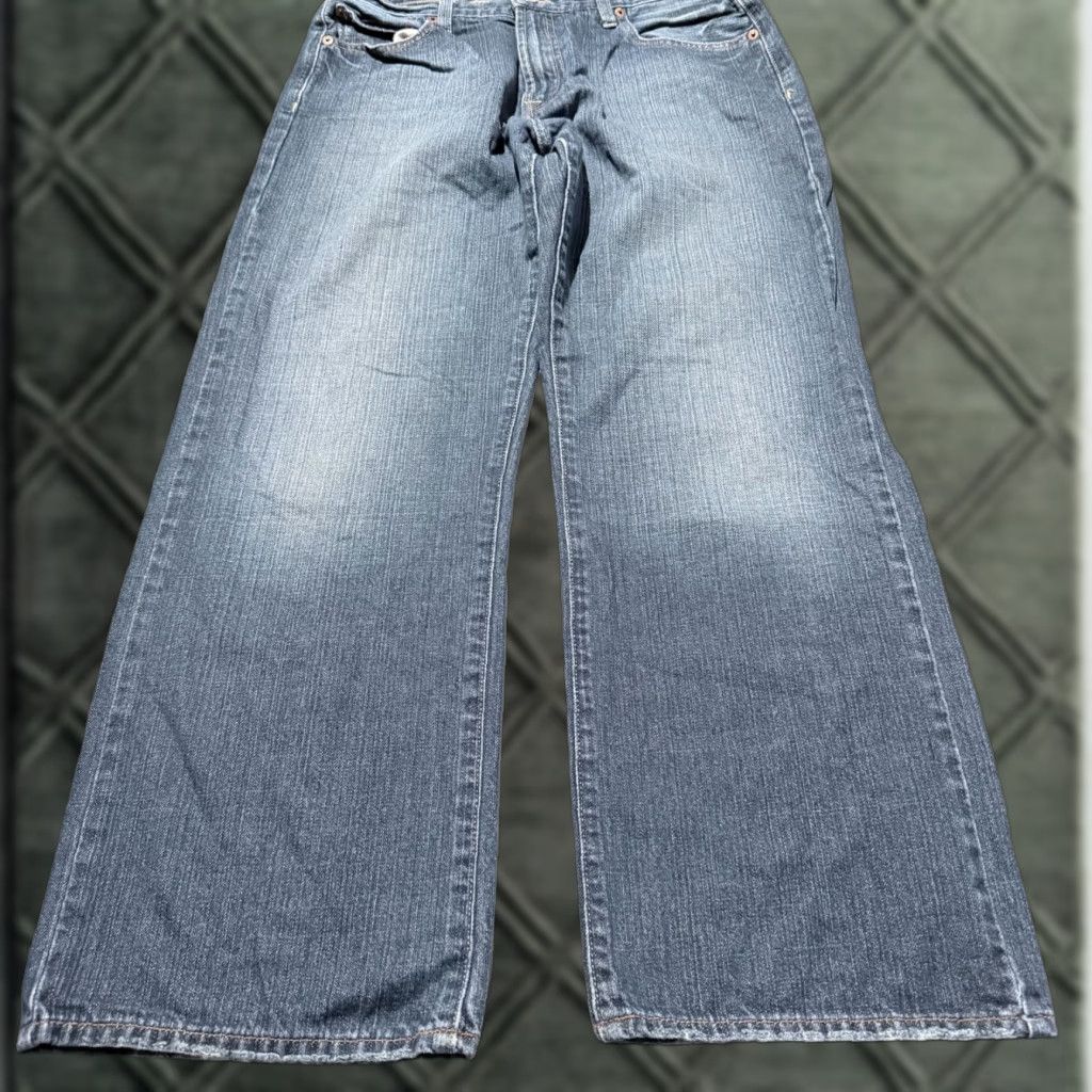 Lucky Brand Lucky Brand Jeans Men Blue Denim Logo Pockets Classic Straight Zip Fly 32x27 Size US 30 / EU 46 - 1 Thumbnail