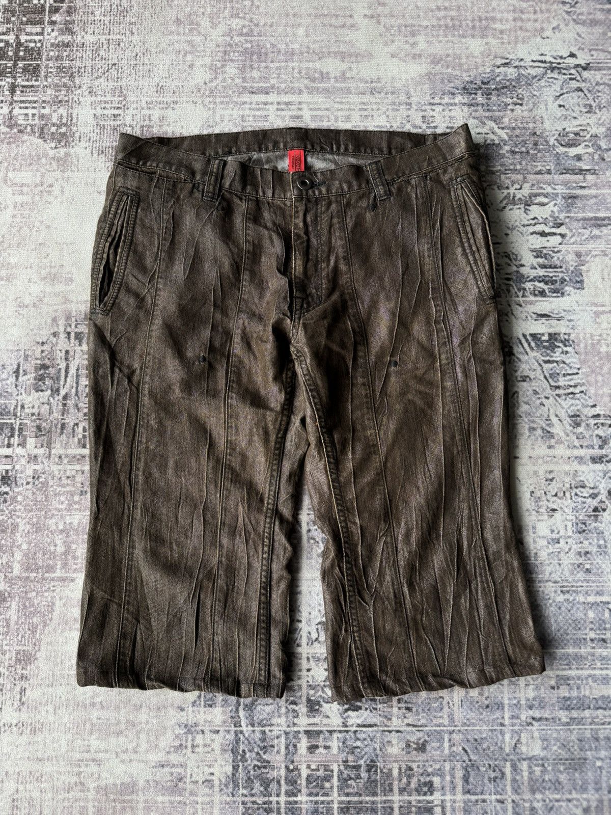 Issey Miyake Issey Miyake Heart HaaT Short Denim Pants Size US 33 - 1 Thumbnail