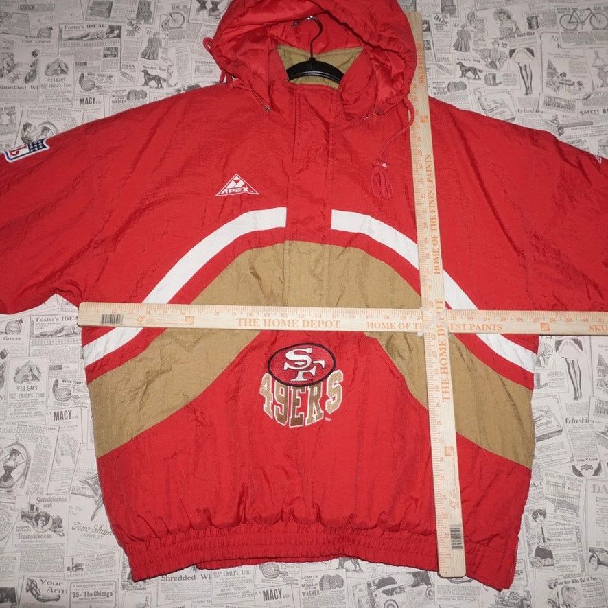 Pro Line XL - Vintage Y2K Apex one puffer San Francisco 49ers jacket Size US XL / EU 56 / 4 - 4 Thumbnail