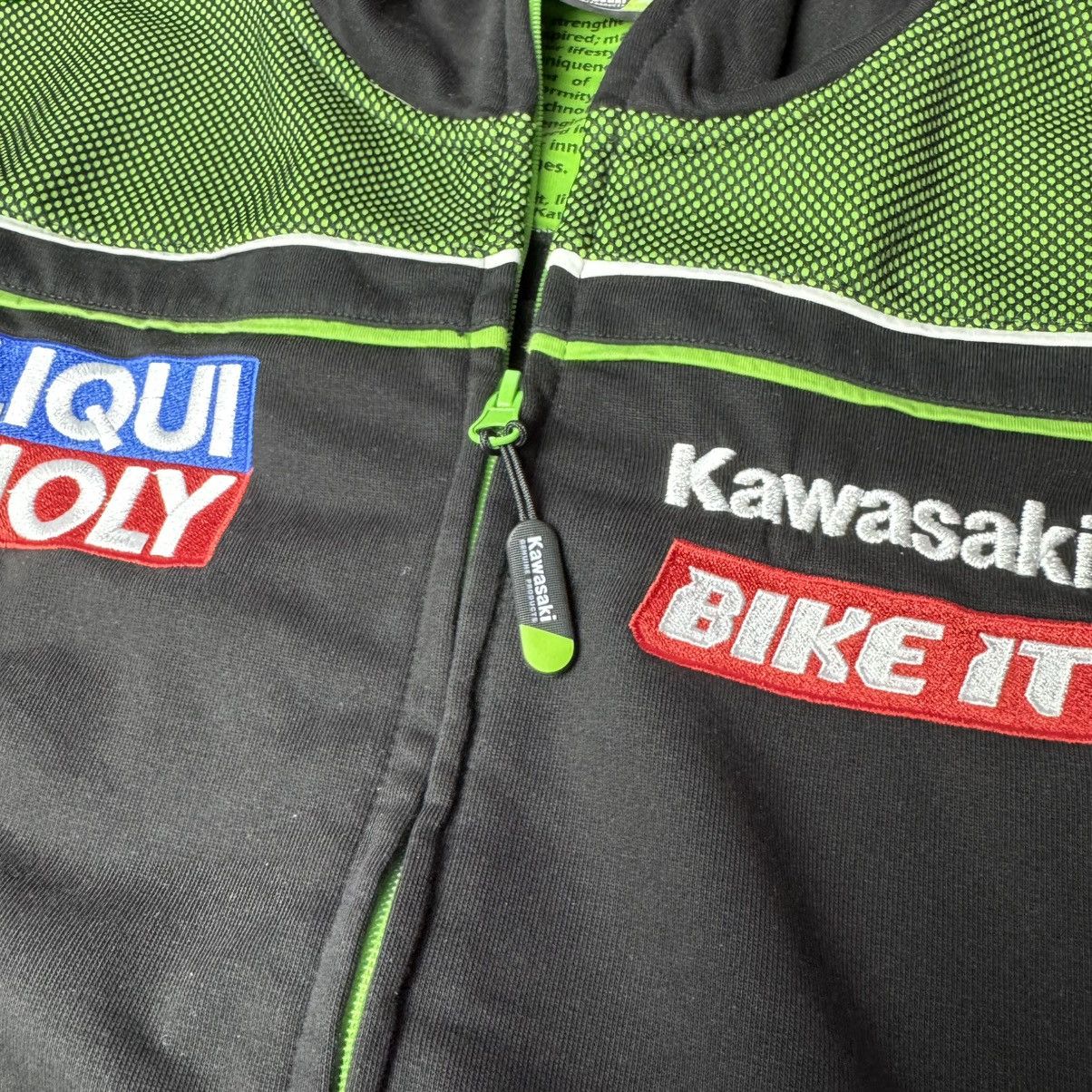 Japanese Brand Kawasaki Japan Racing Moto Hoodie Size US L / EU 52-54 / 3 - 6 Thumbnail
