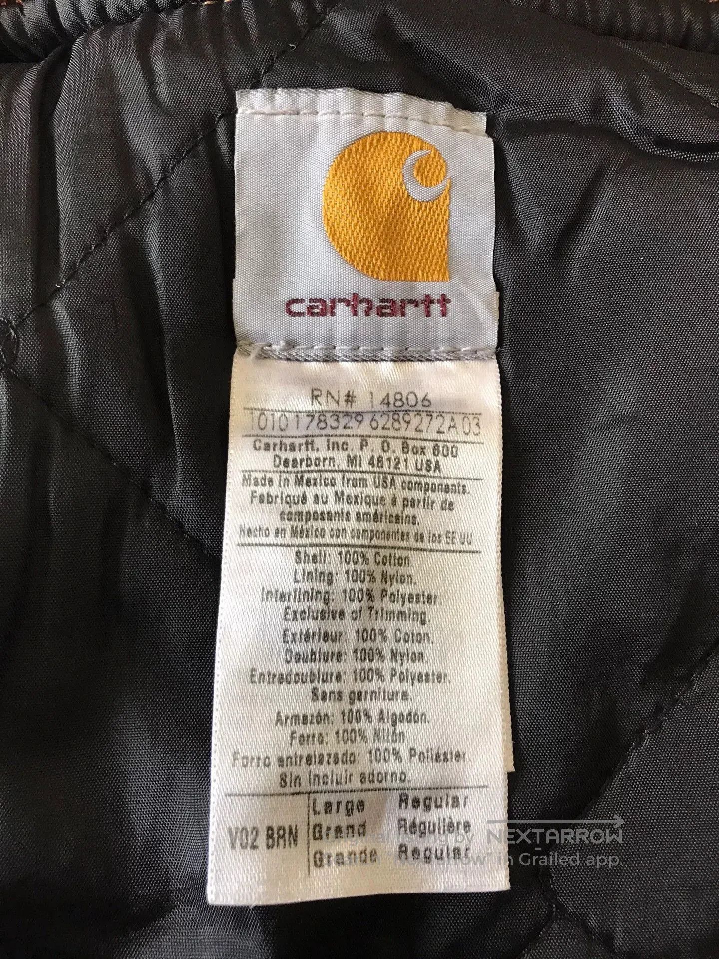 Carhartt Carhartt V02 Brown Washed Canvas Vest. Size US L / EU 52-54 / 3 - 9 Thumbnail