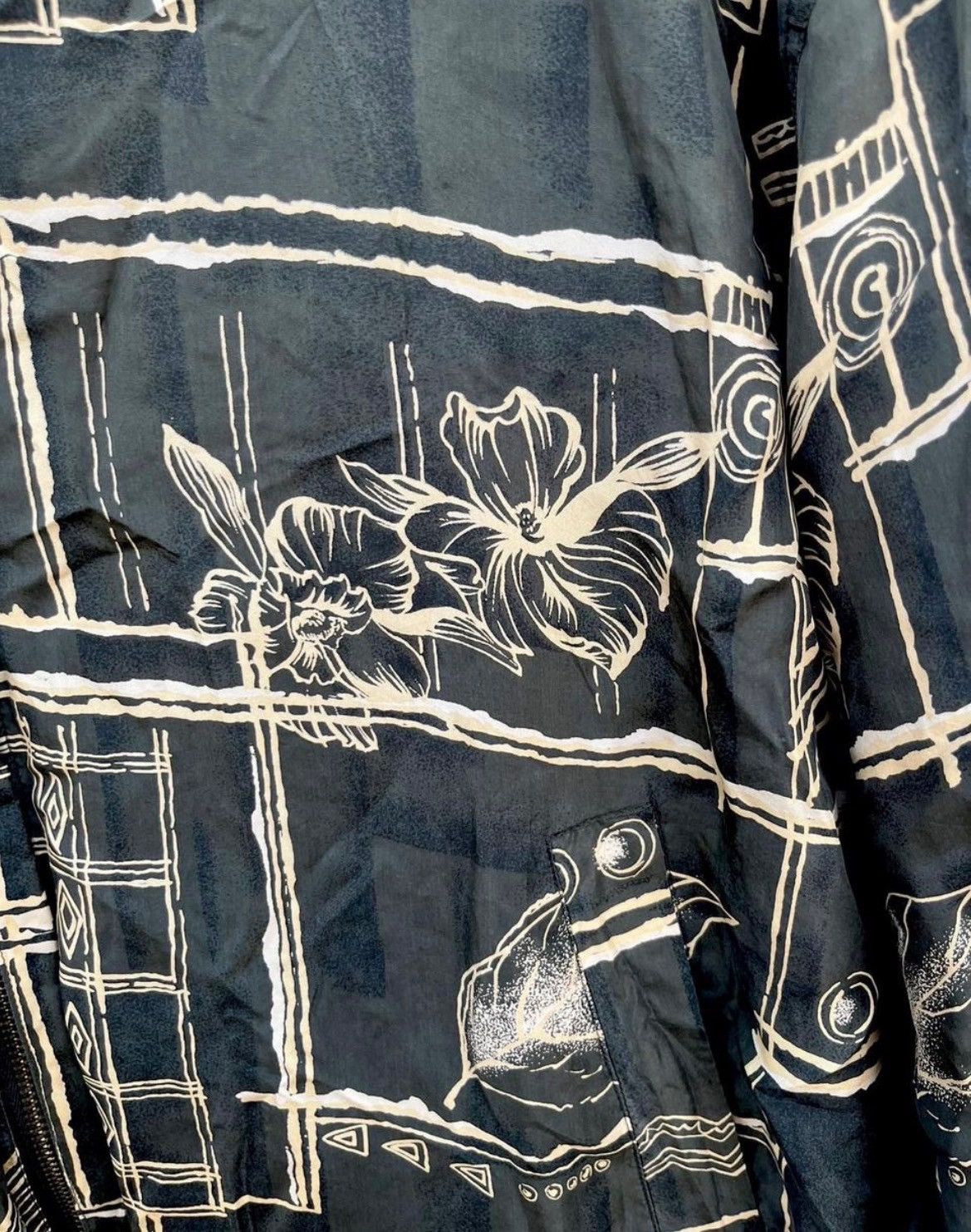 Other Vintage Fu Da International 100% Silk Bomber Jacket Size US L / EU 52-54 / 3 - 4 Thumbnail