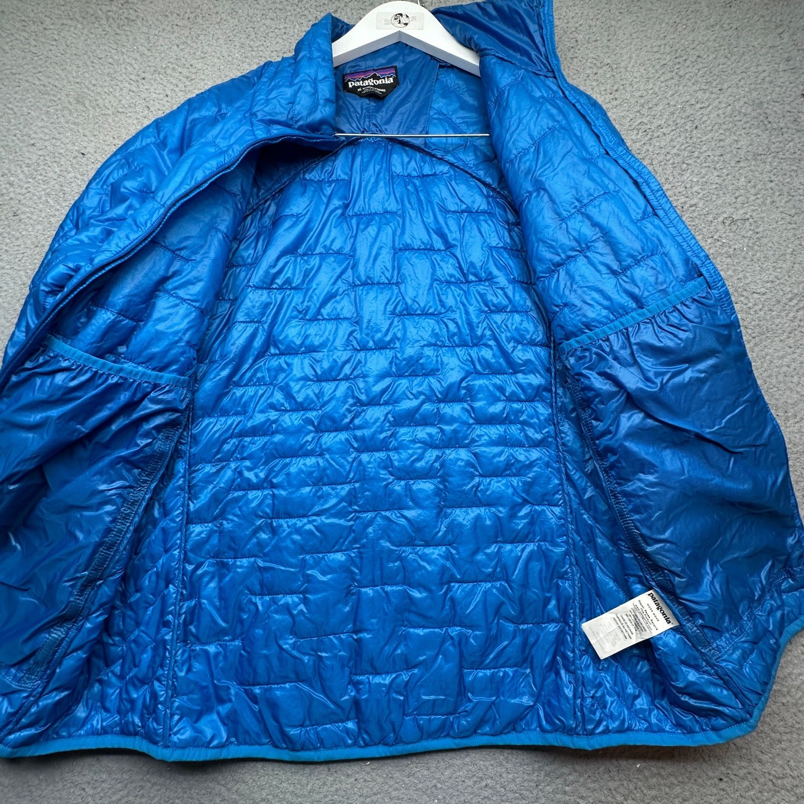 Patagonia Patagonia 84070 Micro Puff Blue Jacket Womens XL Puffer Size XL / US 12-14 / IT 48-50 - 12 Thumbnail