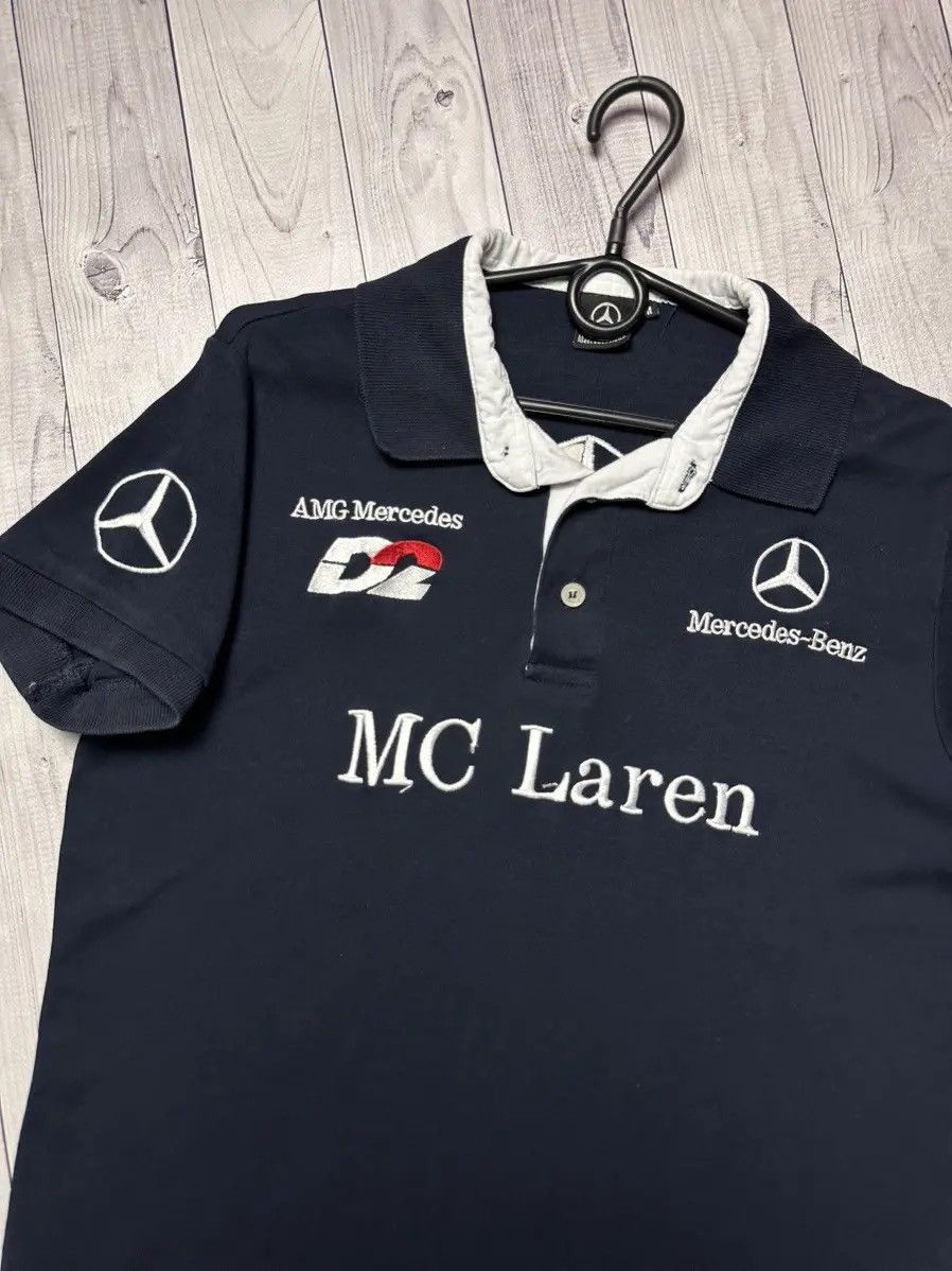 Mercedes-Benz Vintage Mercedes polo racing size S/M logo McLaren Size US M / EU 48-50 / 2 - 2 Thumbnail