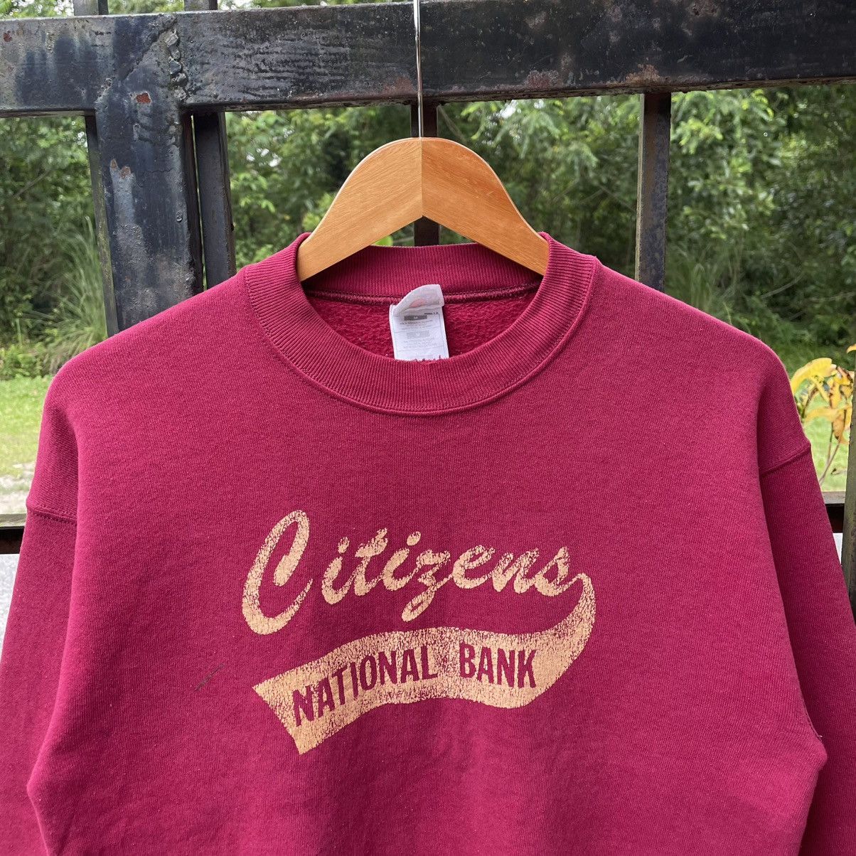 Fruit Of The Loom 🔥Vintage 90s Citizens National Bank Sweatshirts Size US S / EU 44-46 / 1 - 3 Thumbnail