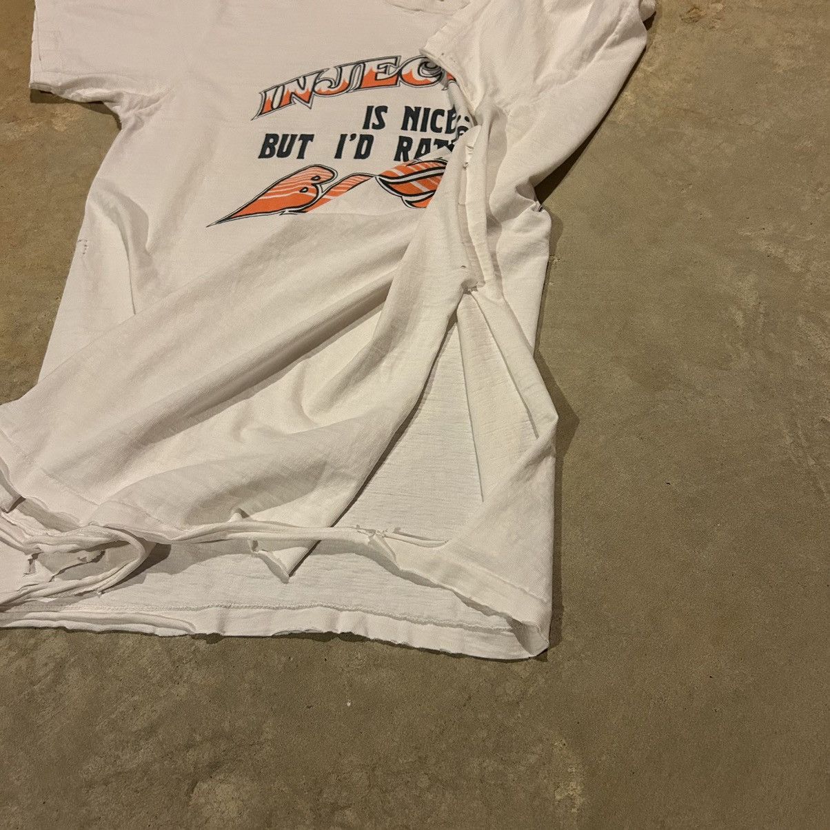 Harley Davidson × Vintage Crazy Vintage 1970s Injection Biker Sex Thrashed Tee Size US XL / EU 56 / 4 - 5 Thumbnail