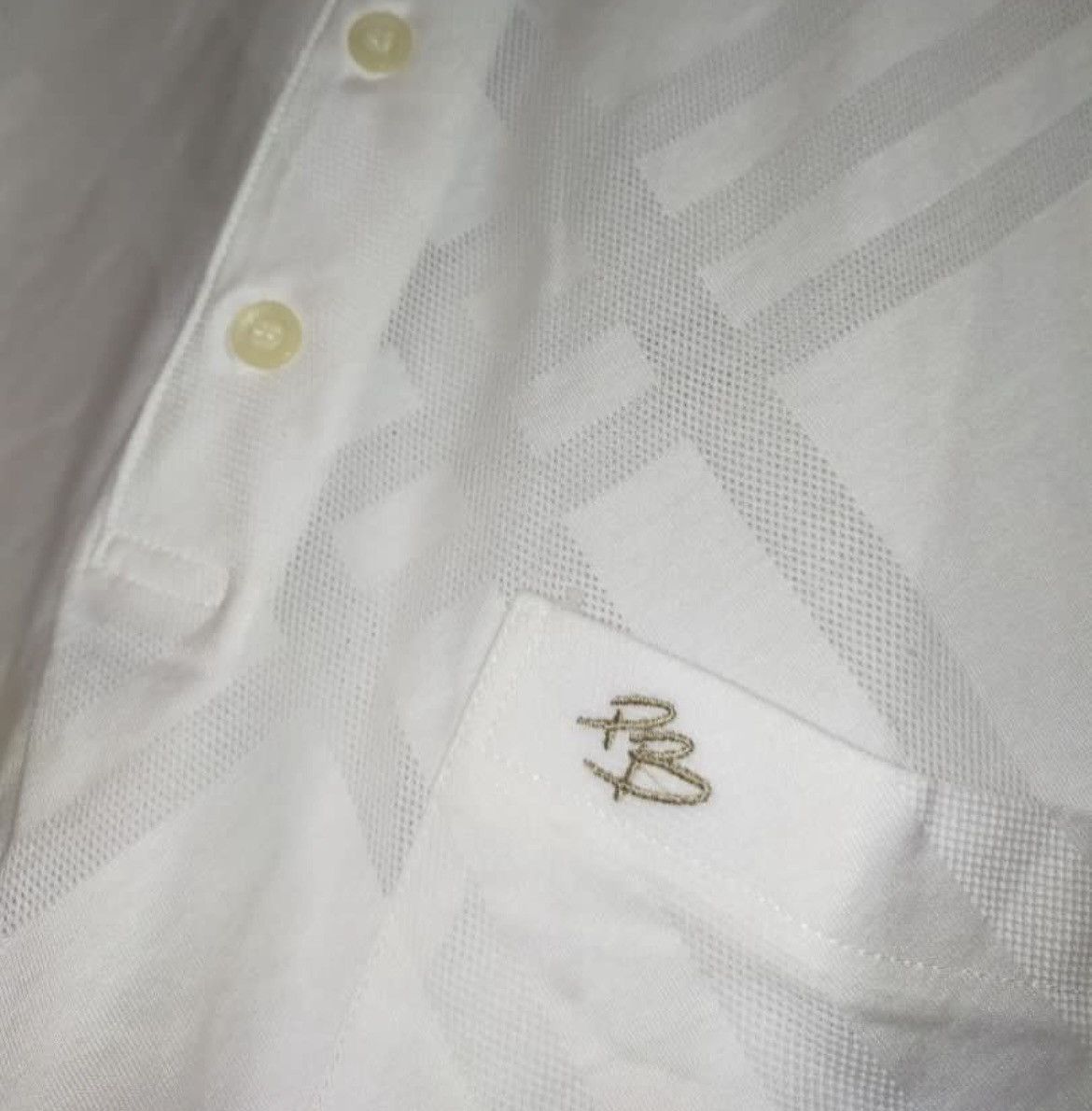 Balmain Piere Balmain Paris Abstract Polos Size US L / EU 52-54 / 3 - 2 Thumbnail