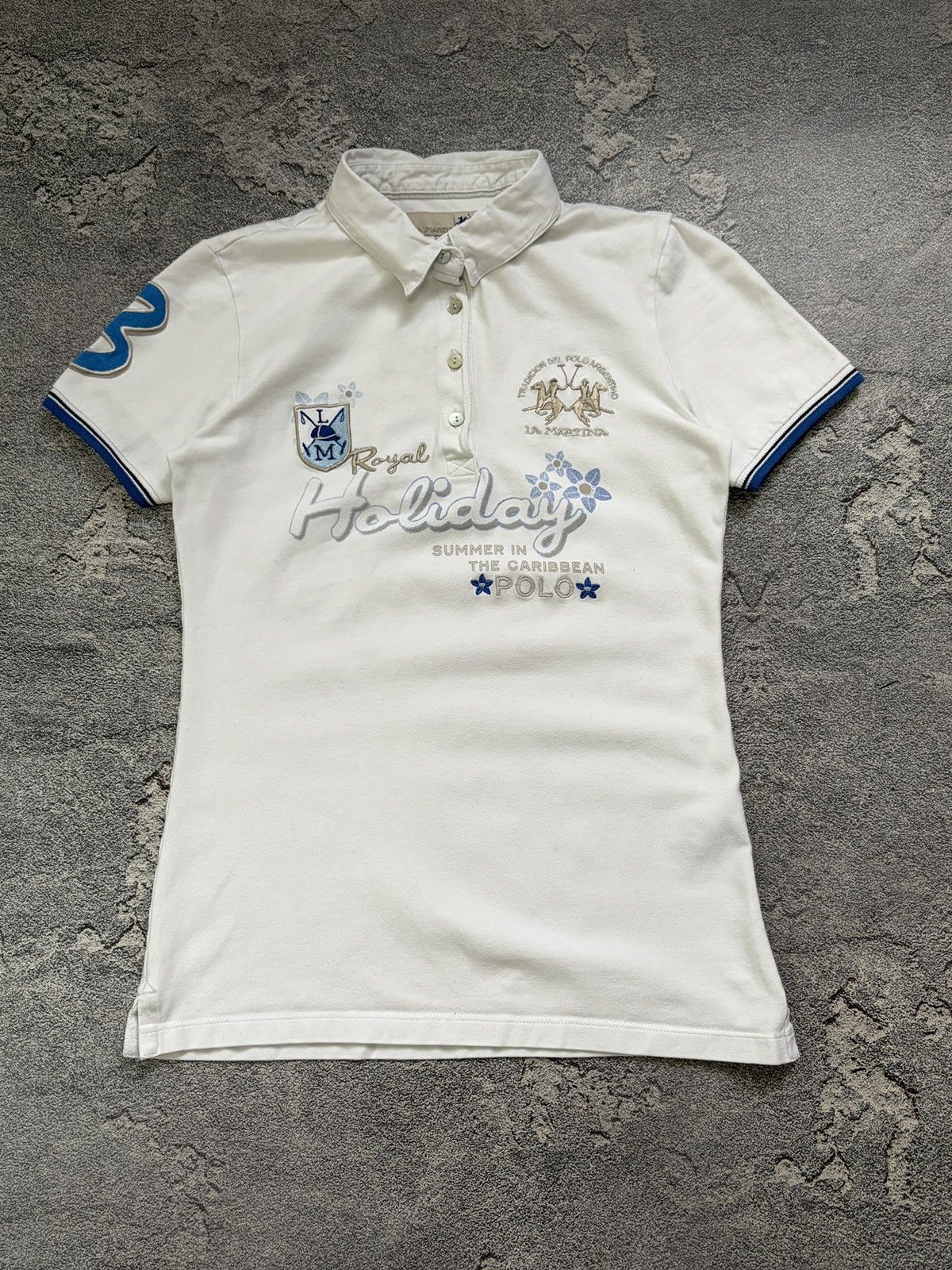La Martina La Martina Royal Holiday Caribbean Polo White Women’s Size S Size S / US 4 / IT 40 - 1 Thumbnail