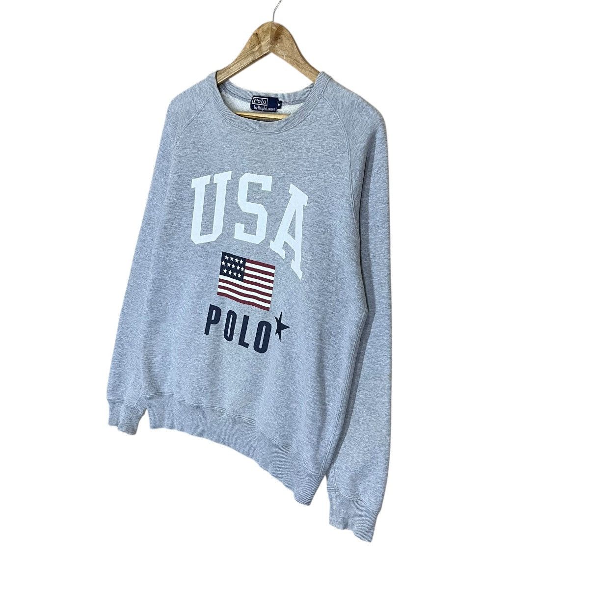Polo Ralph Lauren Vintage 90s Polo Ralph Lauren Usa Crewneck Sweatshirt Size US M / EU 48-50 / 2 - 3 Thumbnail