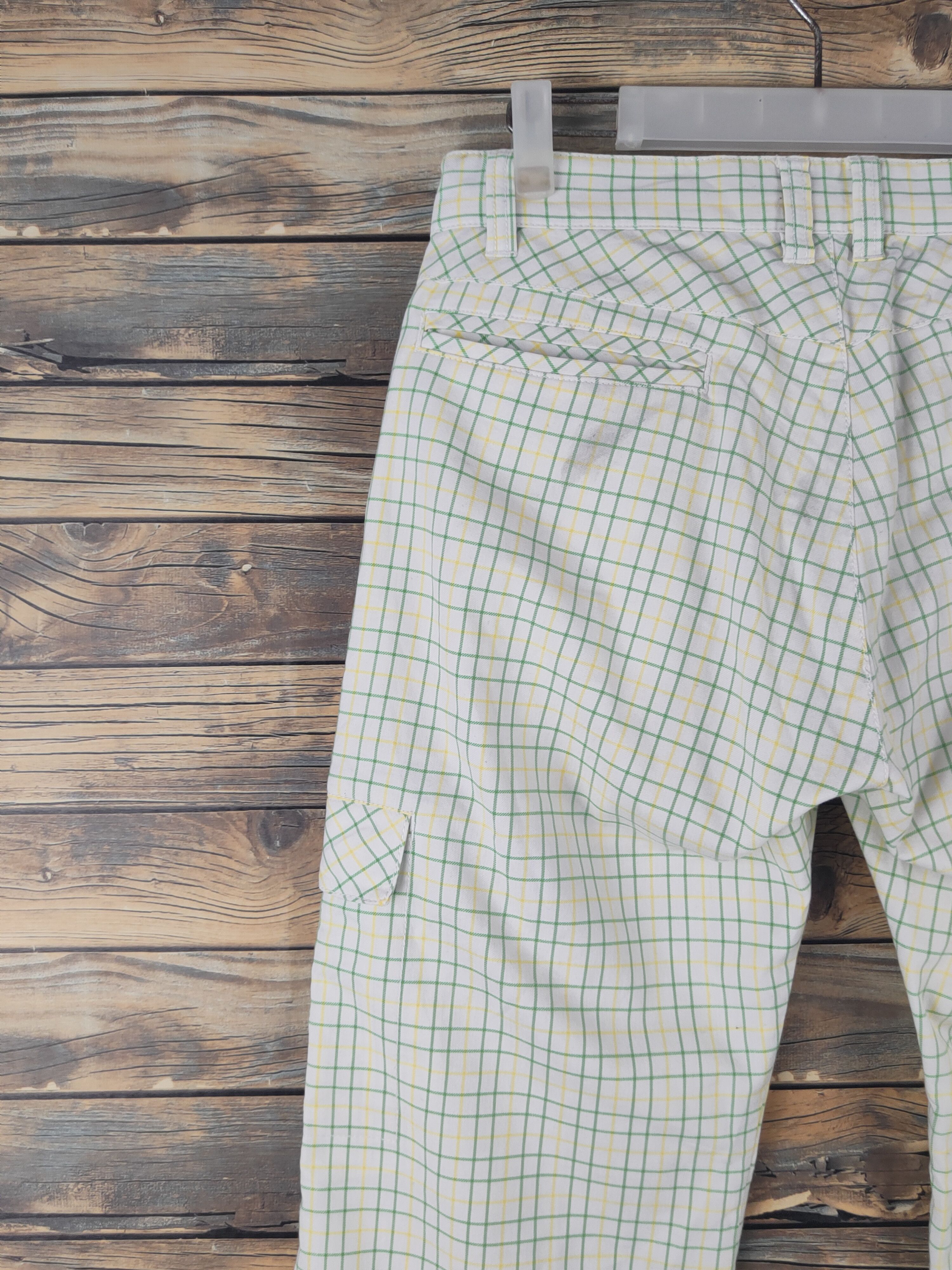 Japanese Brand DL Viva Heart White Green Multipocket Cargo Pants #1874 Size 30" / US 8 / IT 44 - 8 Thumbnail