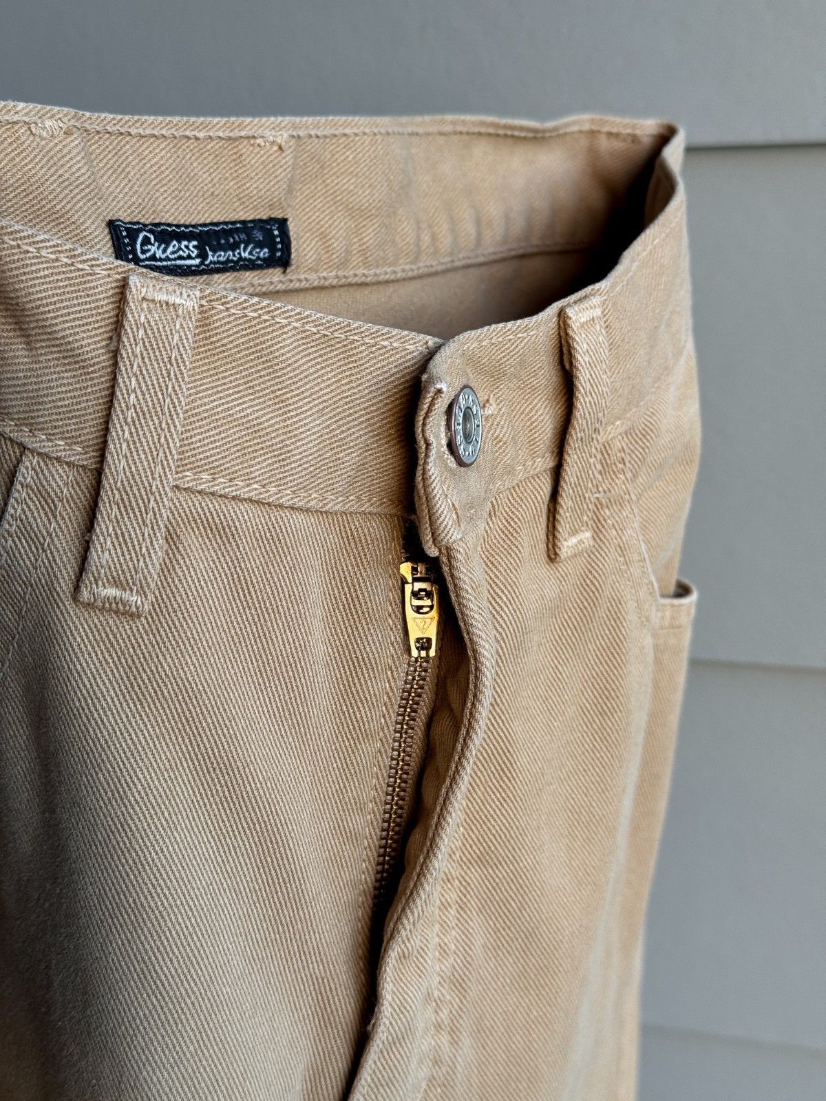Guess Vintage 90s Guess USA Jeans Tan Brown Made in USA 31 Size US 31 - 10 Thumbnail