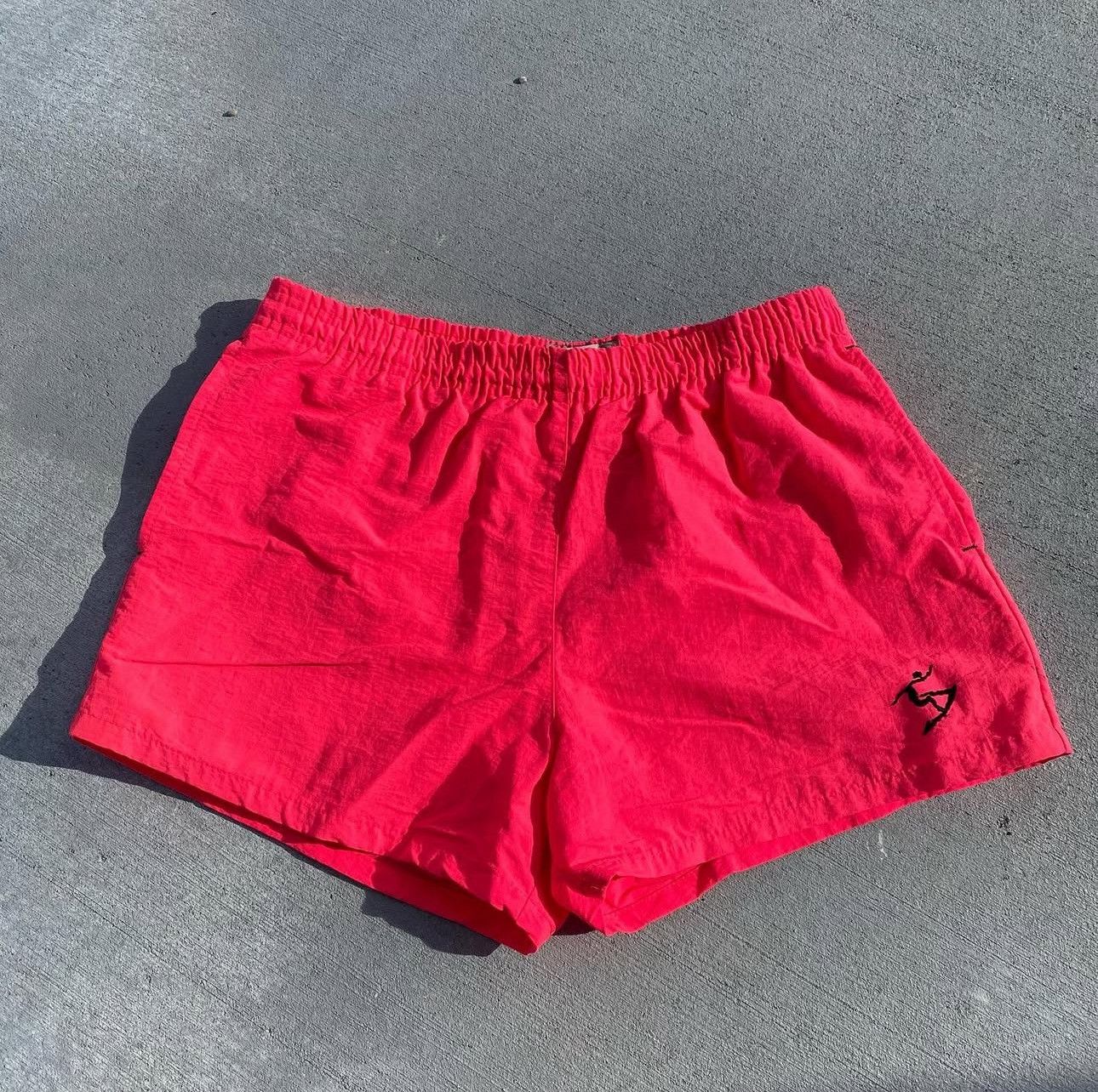 Other Vintage 80s Neon UZZI Swim Shorts Size 31" - 1 Thumbnail
