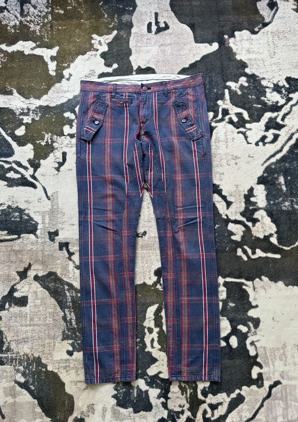 Hysteric Glamour 00's Ozone Rock punk rockabilly plaid 5 pocket pant Size US 33 - 1 Thumbnail
