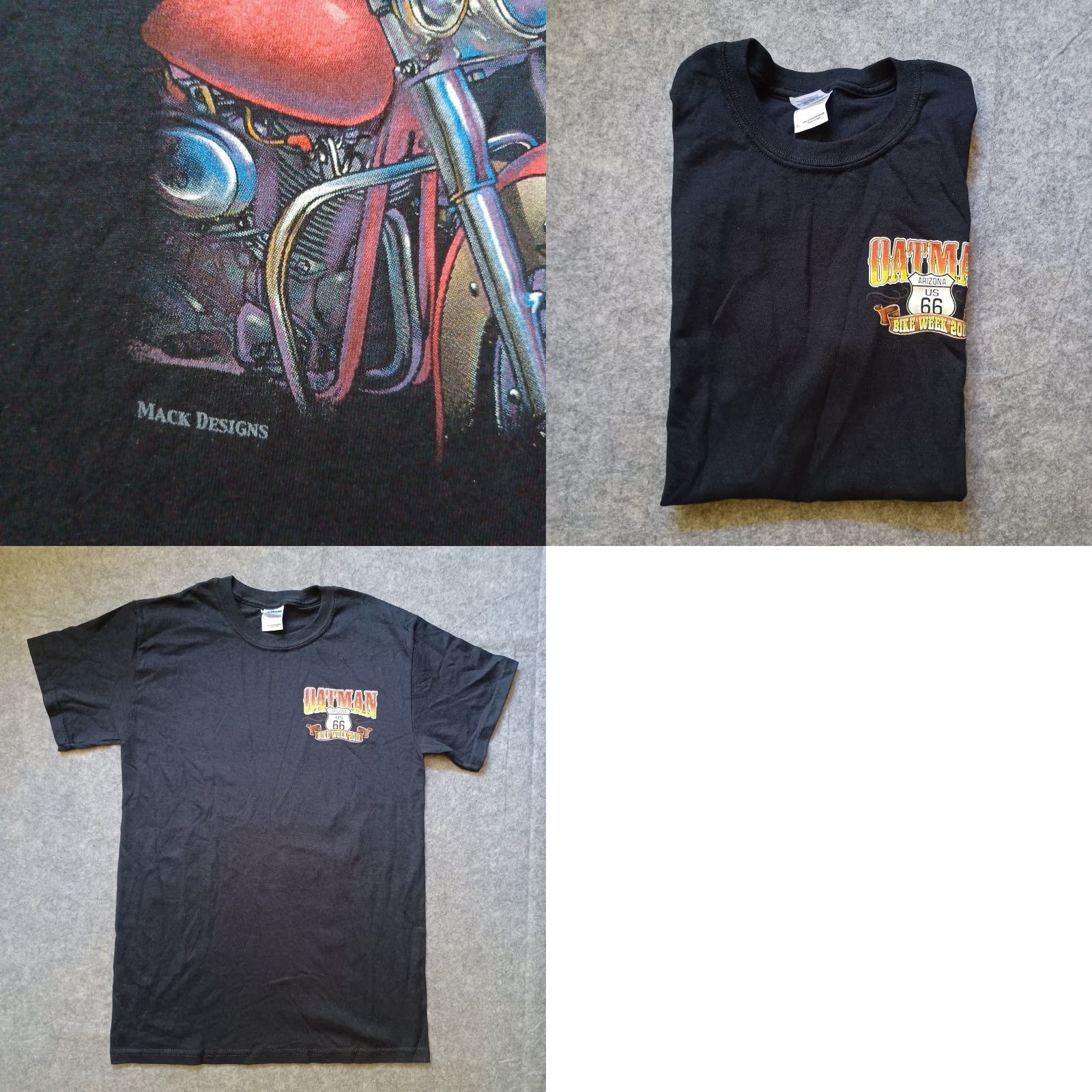 Gildan Gildan T-Shirt Black Oatman Arizona US 66 Bike Week 2011 Mens Small Classic Biker Motorcycle Rally Shirt Men XS? Size US S / EU 44-46 / 1 - 9 Thumbnail