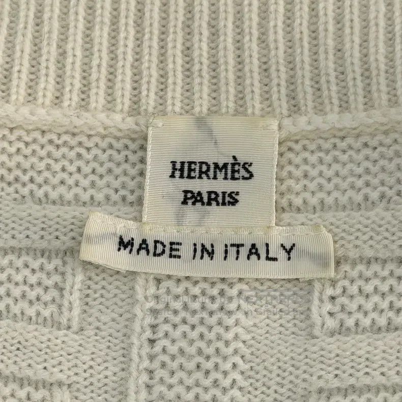 Hermes Hermes White full H wool sweater Size XS / US 0-2 / IT 36-38 - 5 Thumbnail