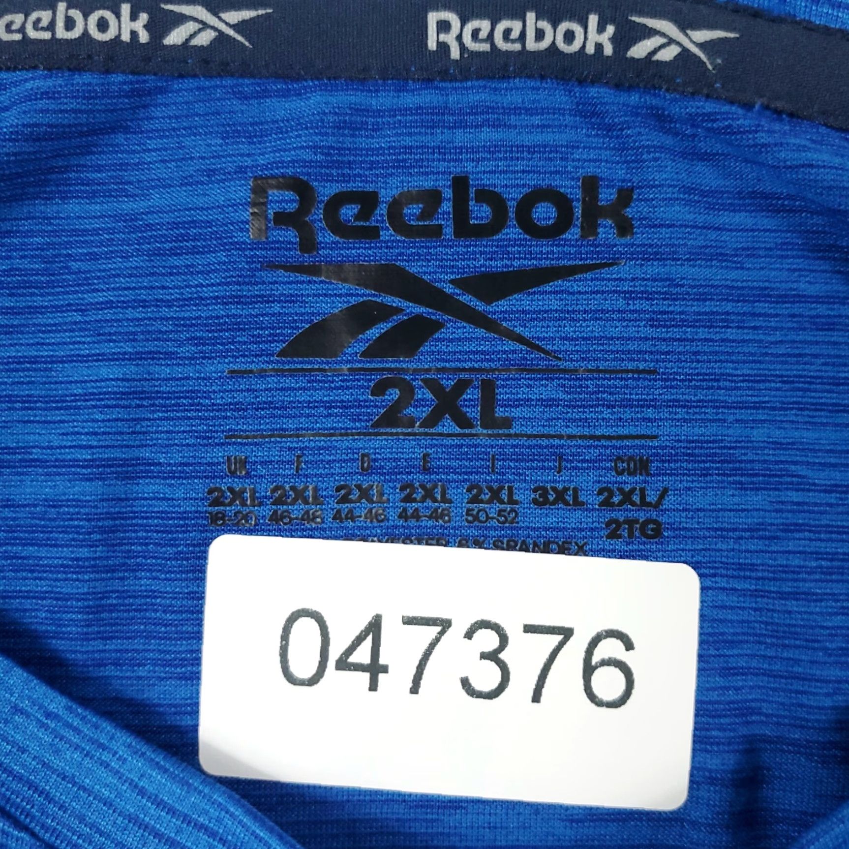 Reebok Reebok T Shirt Mens 2XL Blue Active Gym Work Out Pullover Short Sleeve Size US XXL / EU 58 / 5 - 6 Thumbnail
