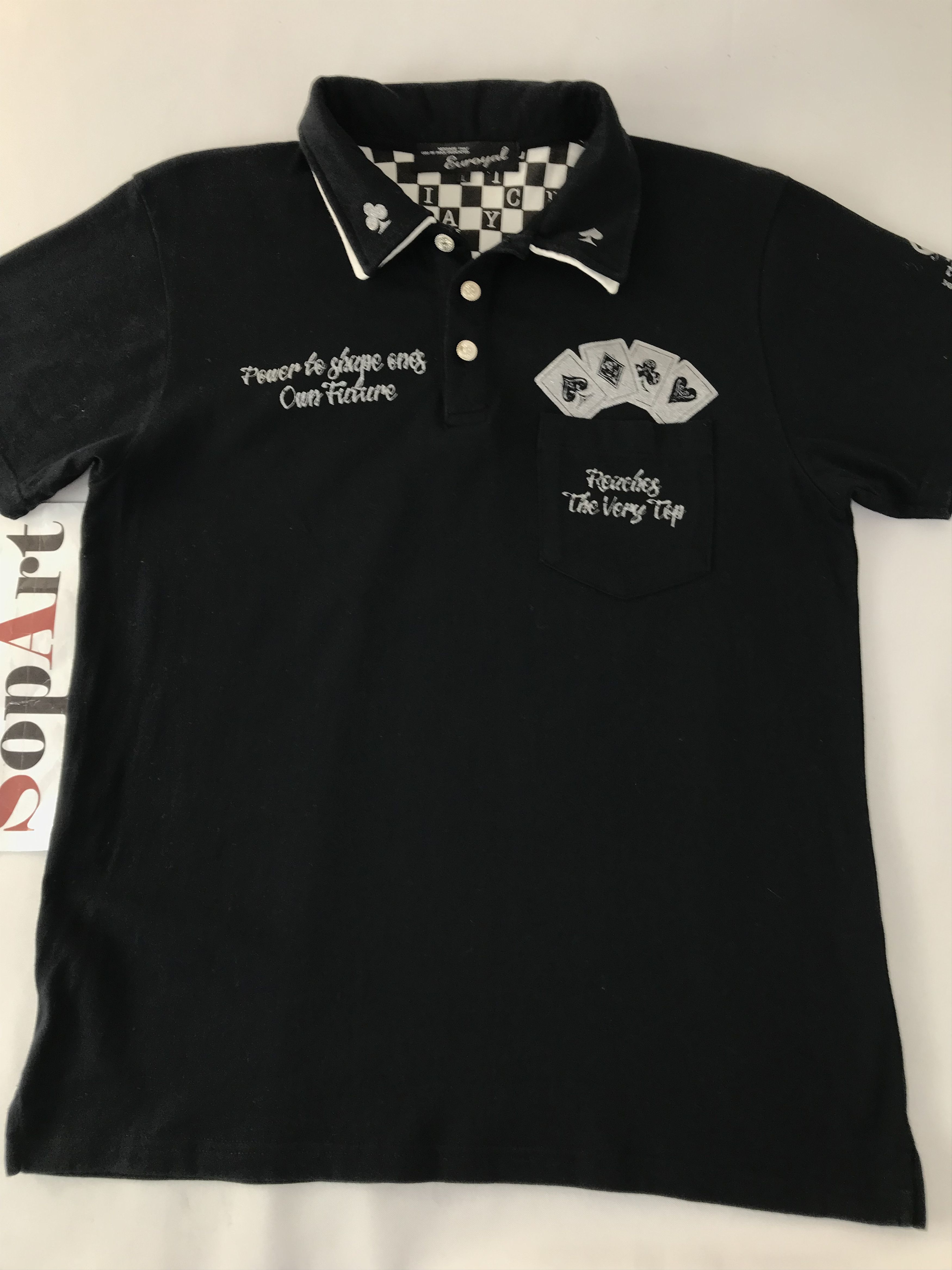 Japanese Brand Vintage Euroyal Printed Skull The Back Side Polo shirt Size US M / EU 48-50 / 2 - 3 Thumbnail
