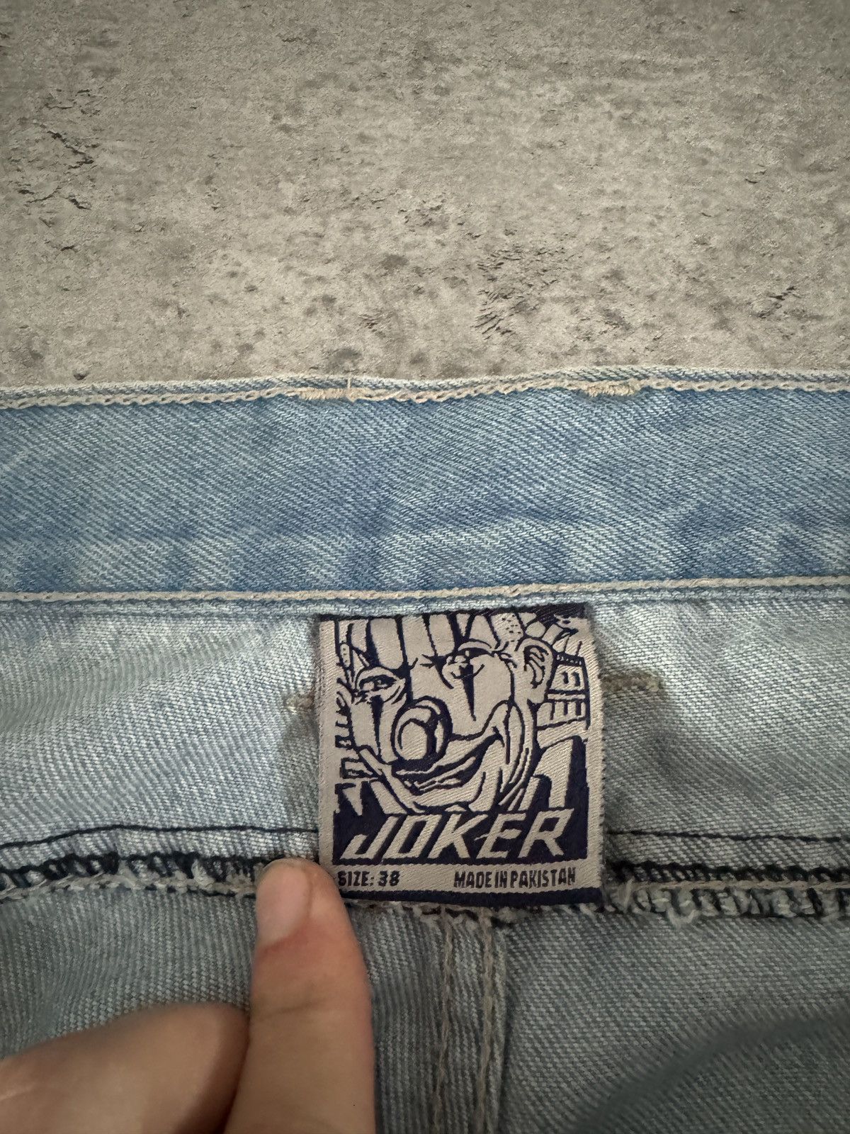 Rap Tees × Vintage Joker Hip Hop Brand baggy jeans denim wide leg logo rap Size US 38 / EU 54 - 8 Thumbnail