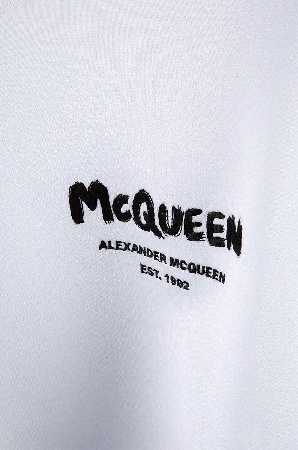 Alexander McQueen o1y0325 Sweatshirt in White Size L / US 10 / IT 46 - 3 Thumbnail