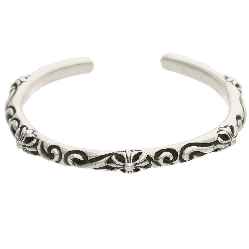 image of Chrome Hearts Bangle Sbt Band Bracelet in Silver, Men's