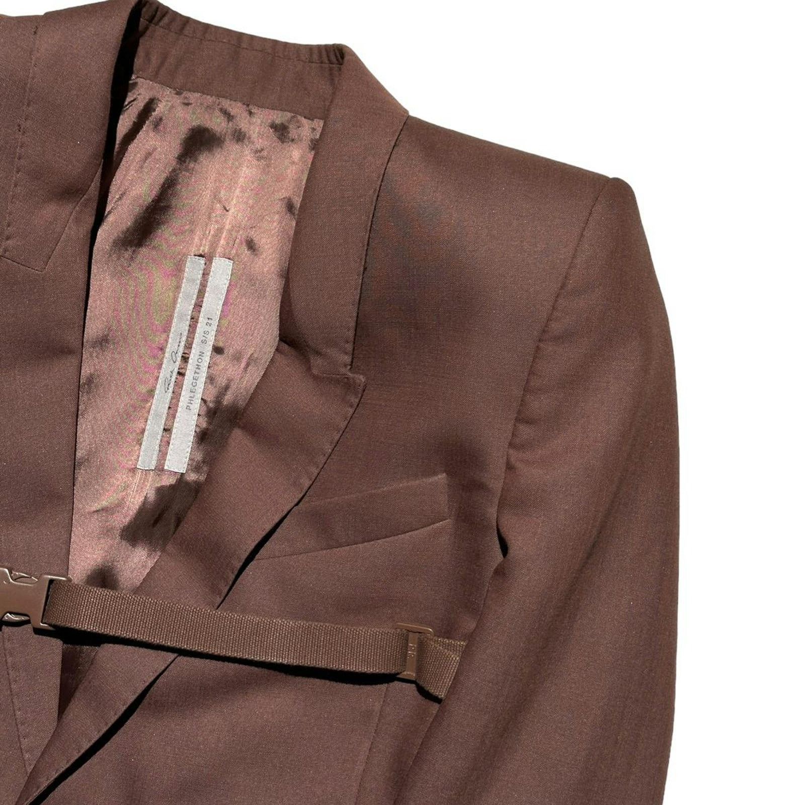 Rick Owens Drkshdw $3,150 NWT SS21 Alice bondage blazer Size US XS / EU 42 / 0 - 3 Thumbnail