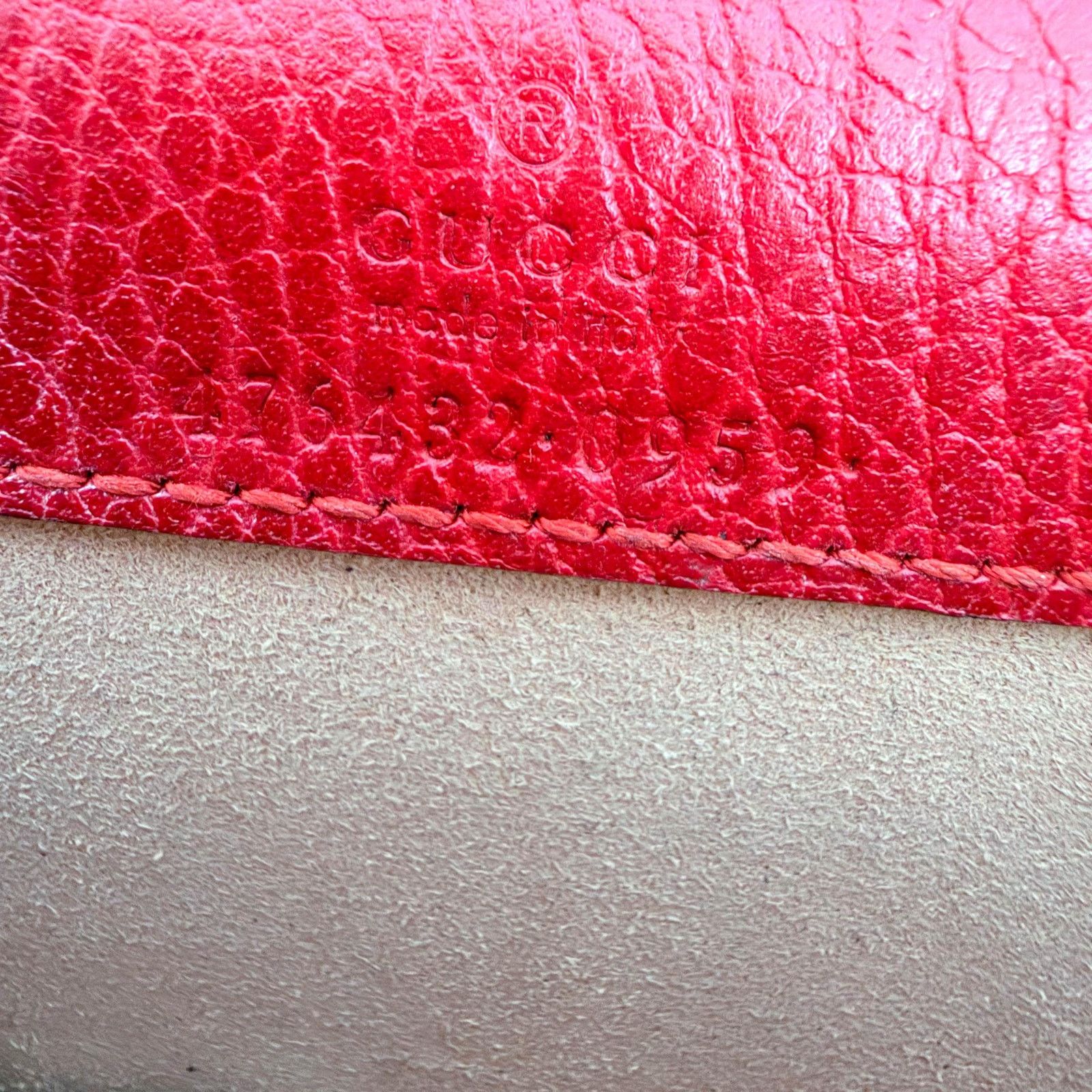 Gucci Authentic Gucci Dionysus Red Leather Chain Bag Tiger Head Size ONE SIZE - 14 Thumbnail