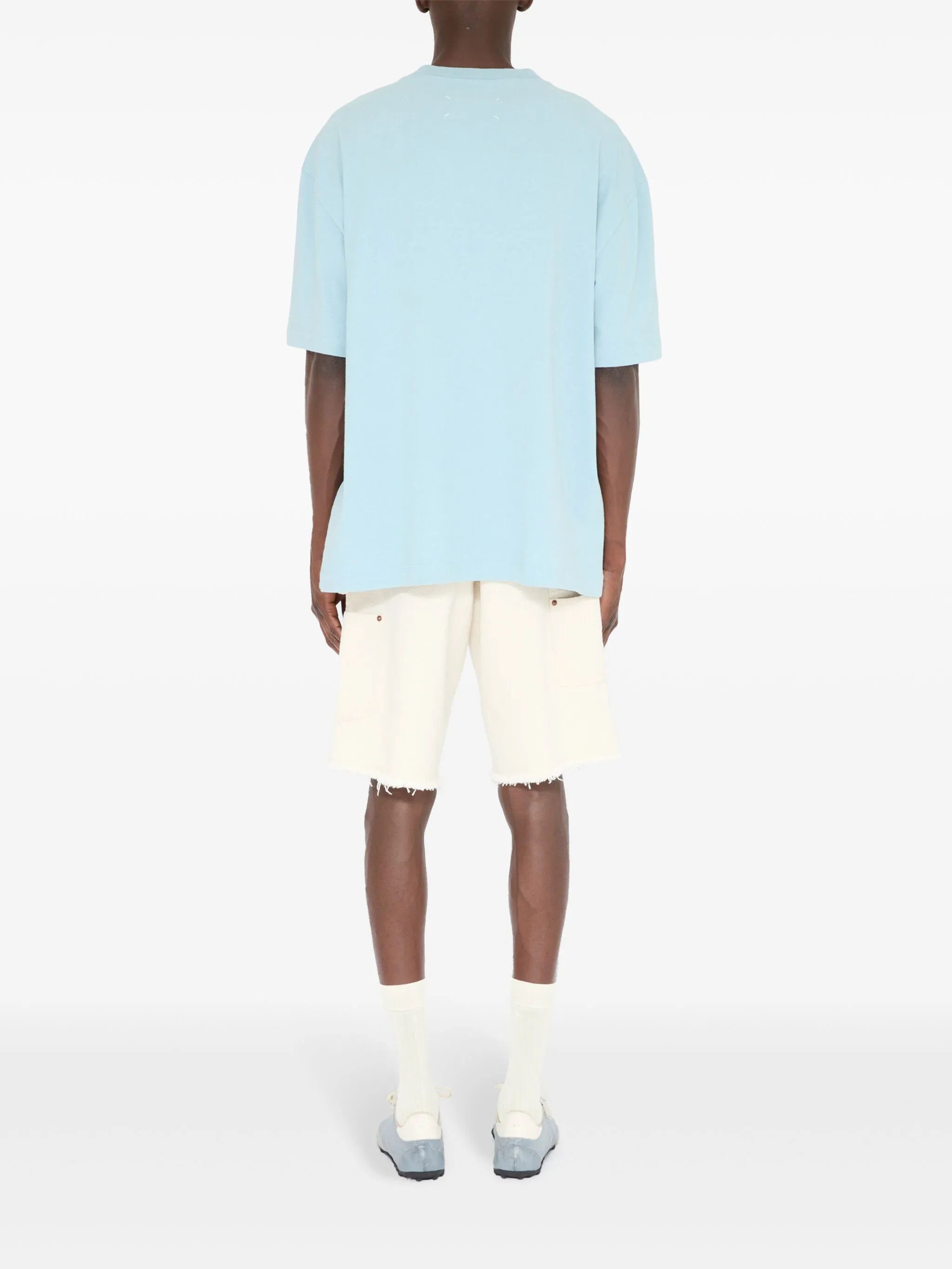 Maison Margiela o1w1db10226 Numbers Motif T-Shirt in Light Blue Size US S / EU 44-46 / 1 - 4 Thumbnail