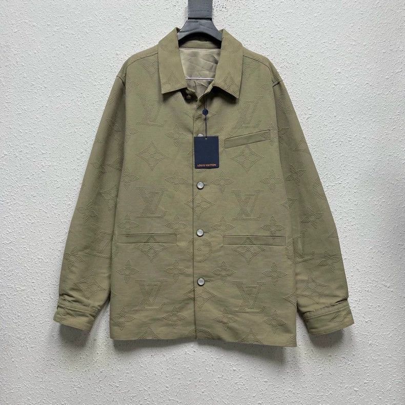 Louis Vuitton Louis Vuitton Monogram Pearl Button Jacket-yf Size US L / EU 52-54 / 3 - 1 Thumbnail