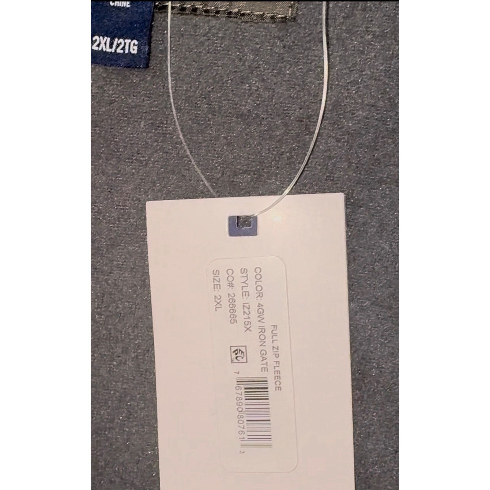 Izod Izod Men's Full Zip Fleece - Size: XXL - Color: Iron Gate Size US XXL / EU 58 / 5 - 4 Thumbnail