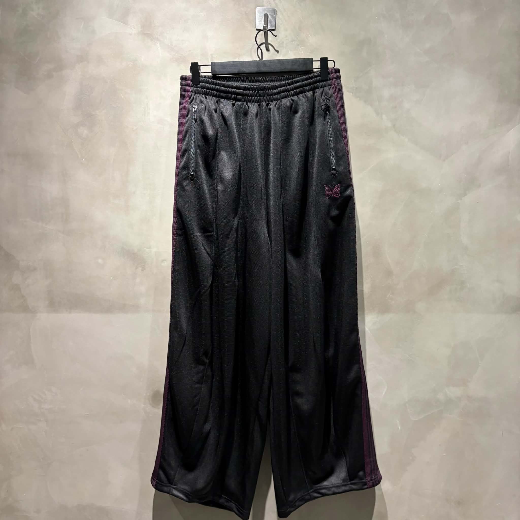 Needles Track Pants Black Purple | Grailed